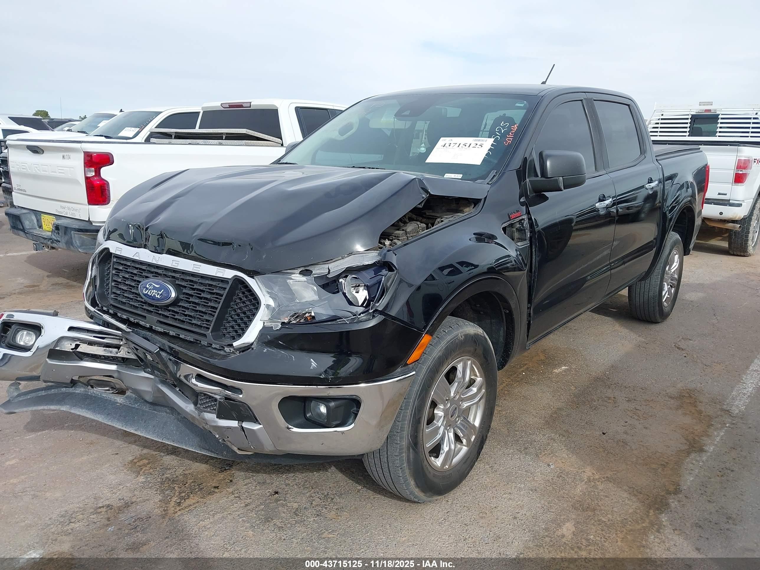 2020 Ford Ranger Xlt Black vin: 1FTER4EH1LLA80218