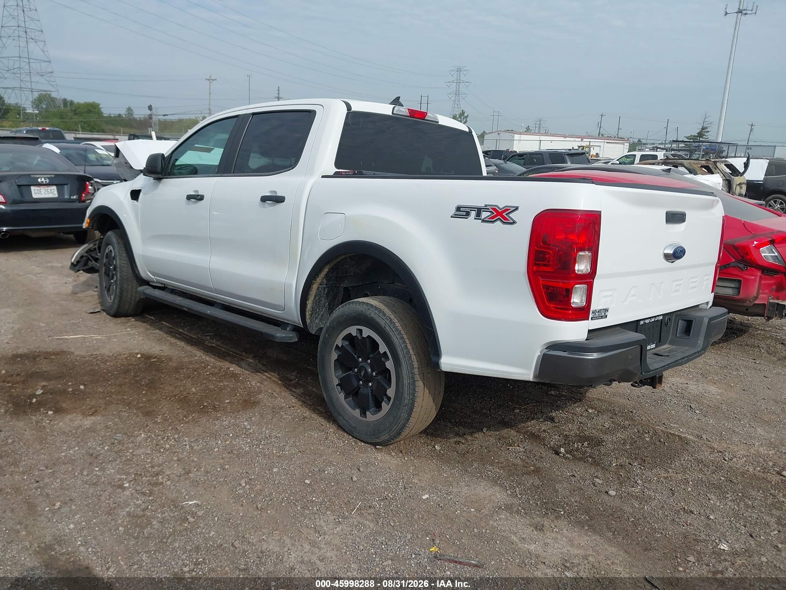 2021 Ford Ranger Xl White vin: 1FTER4EH2MLD03593