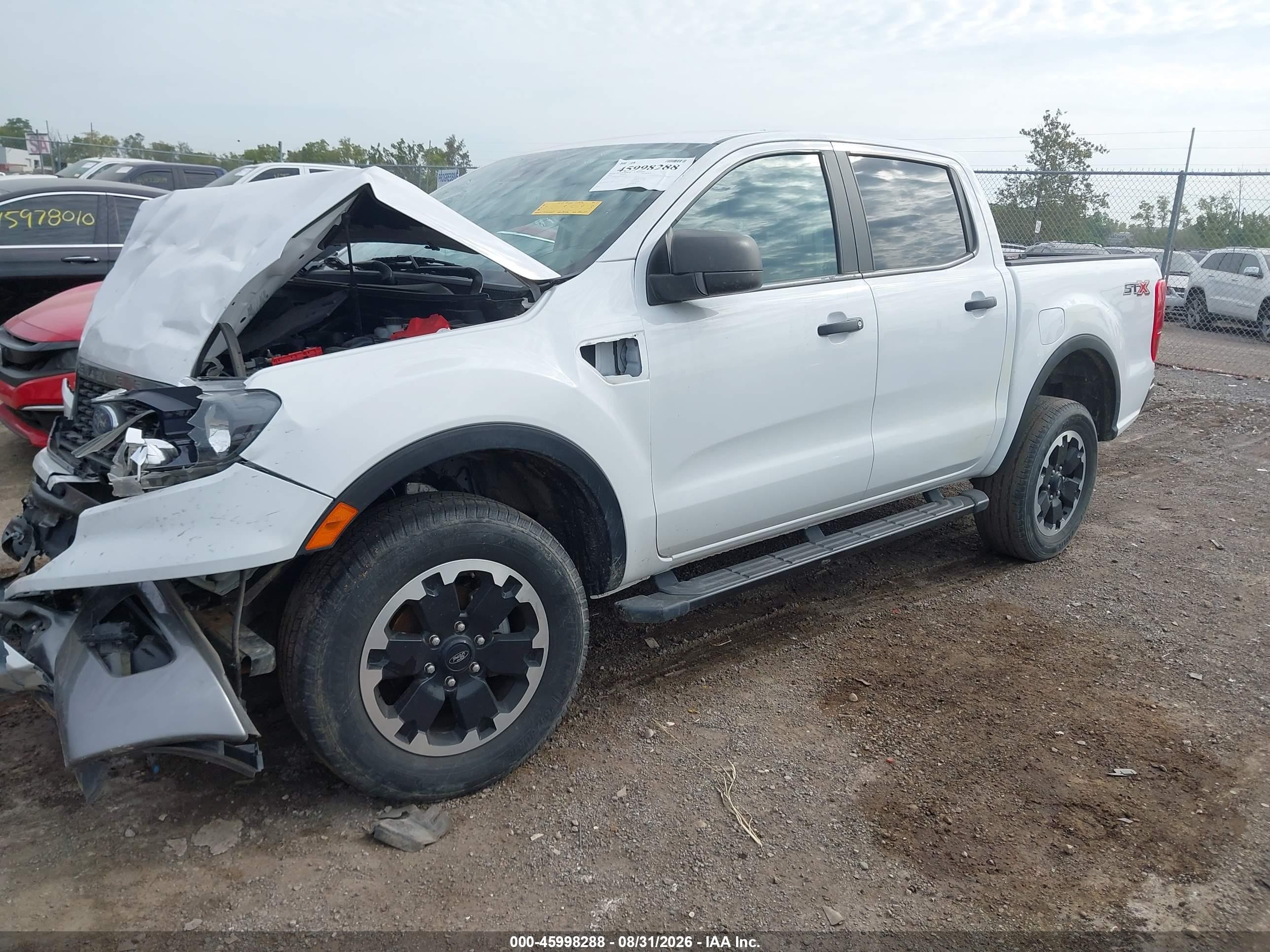 2021 Ford Ranger Xl White vin: 1FTER4EH2MLD03593