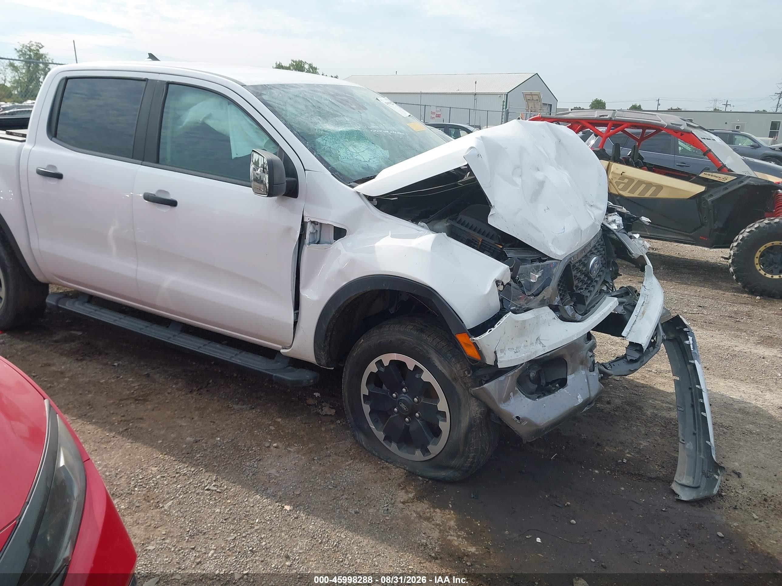 2021 Ford Ranger Xl White vin: 1FTER4EH2MLD03593