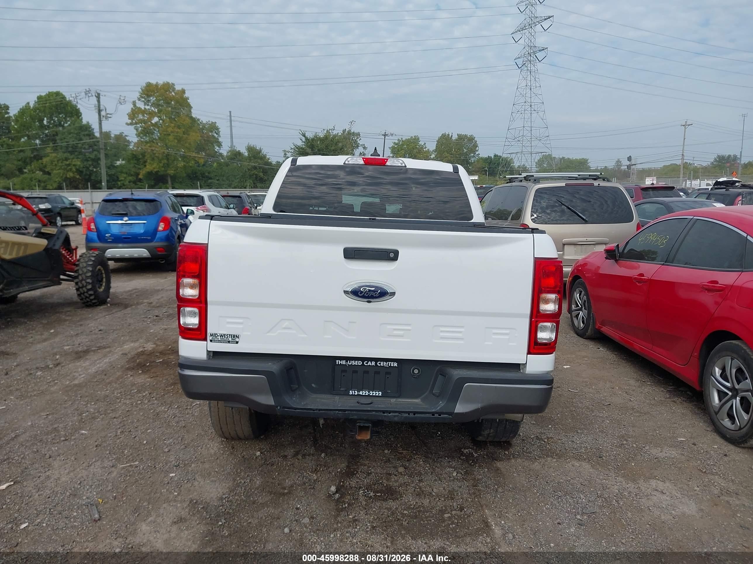 2021 Ford Ranger Xl White vin: 1FTER4EH2MLD03593