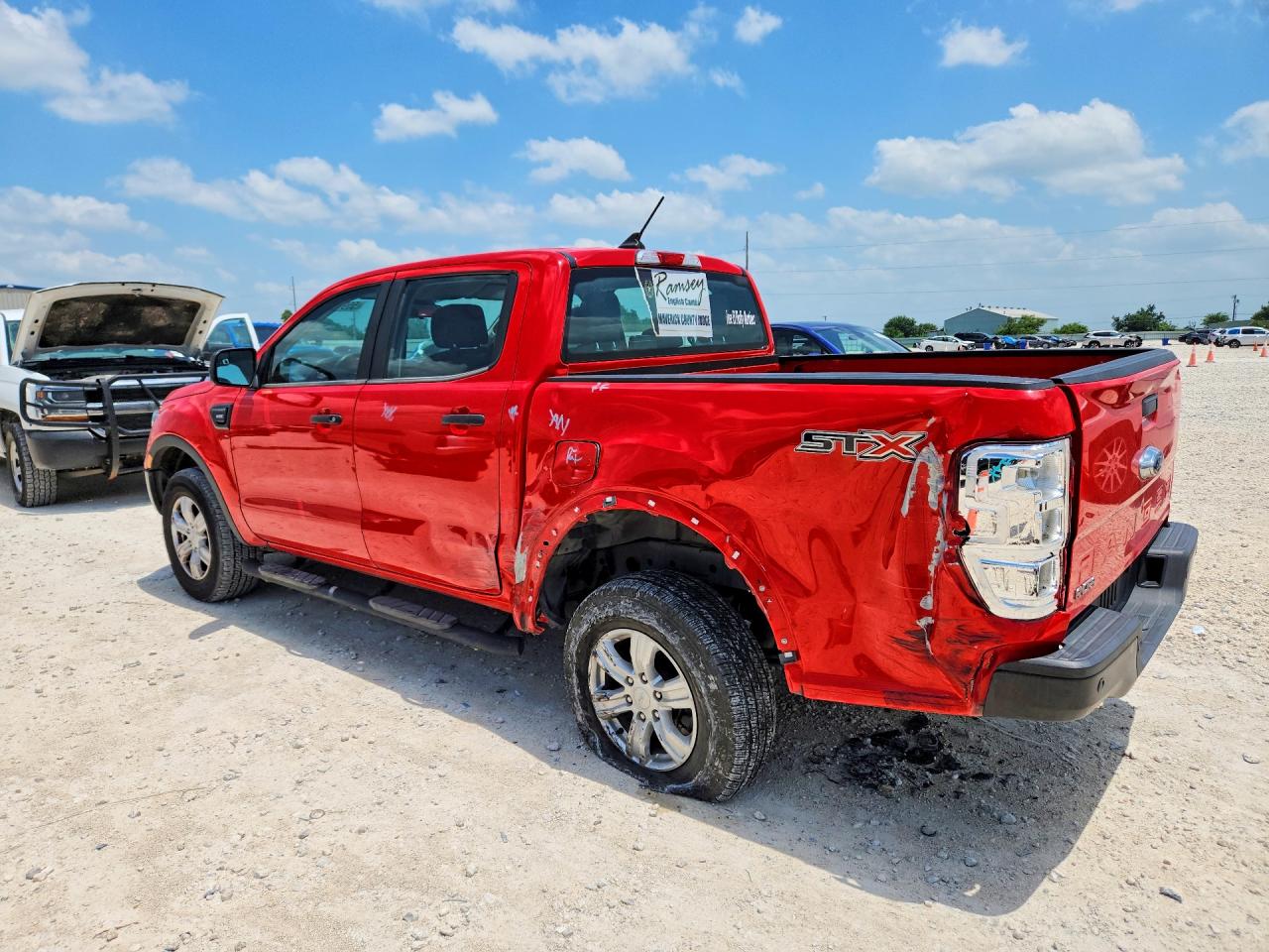 2022 Ford Ranger Xl Red vin: 1FTER4EH3NLD29282