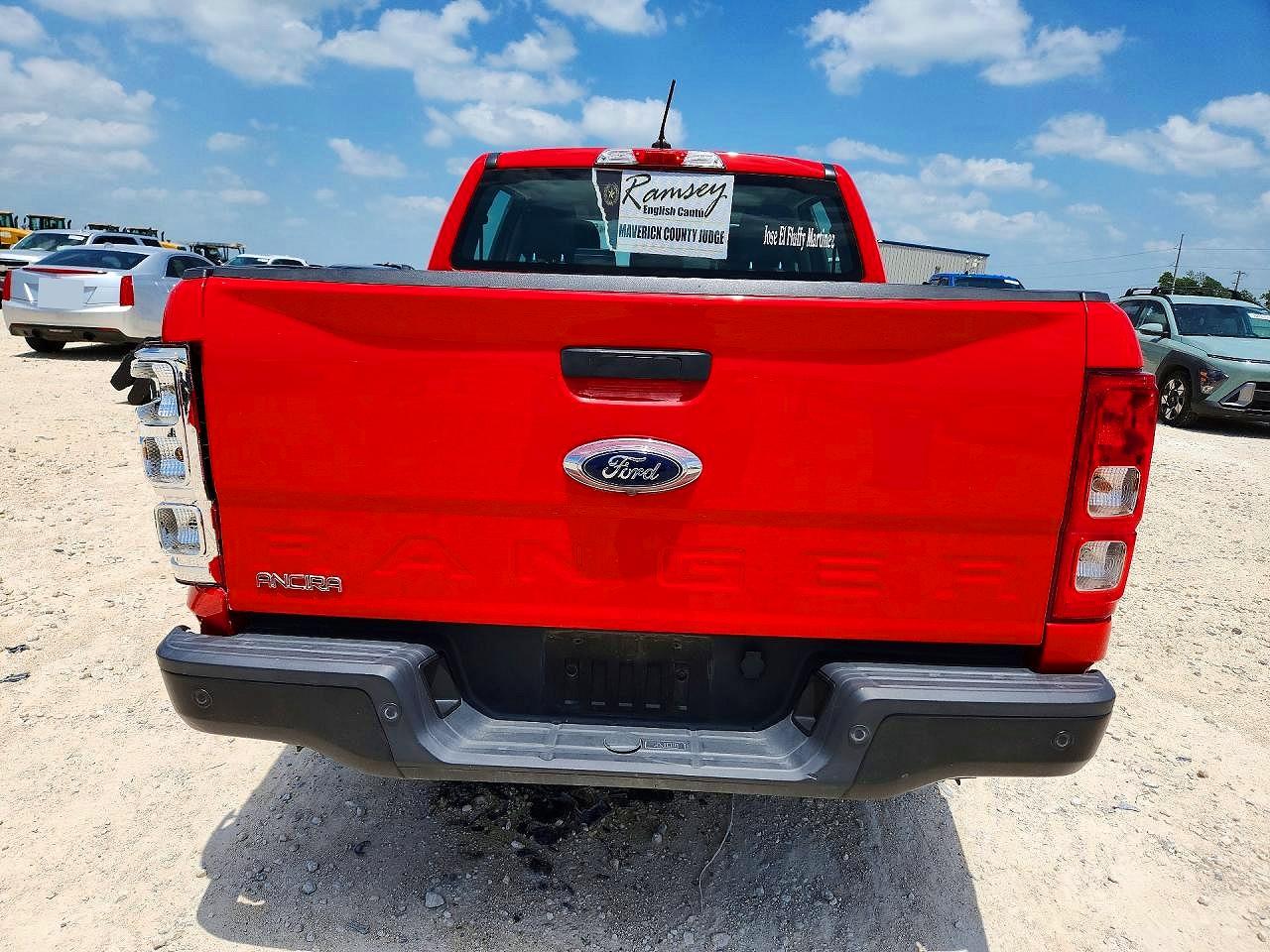 2022 Ford Ranger Xl Red vin: 1FTER4EH3NLD29282