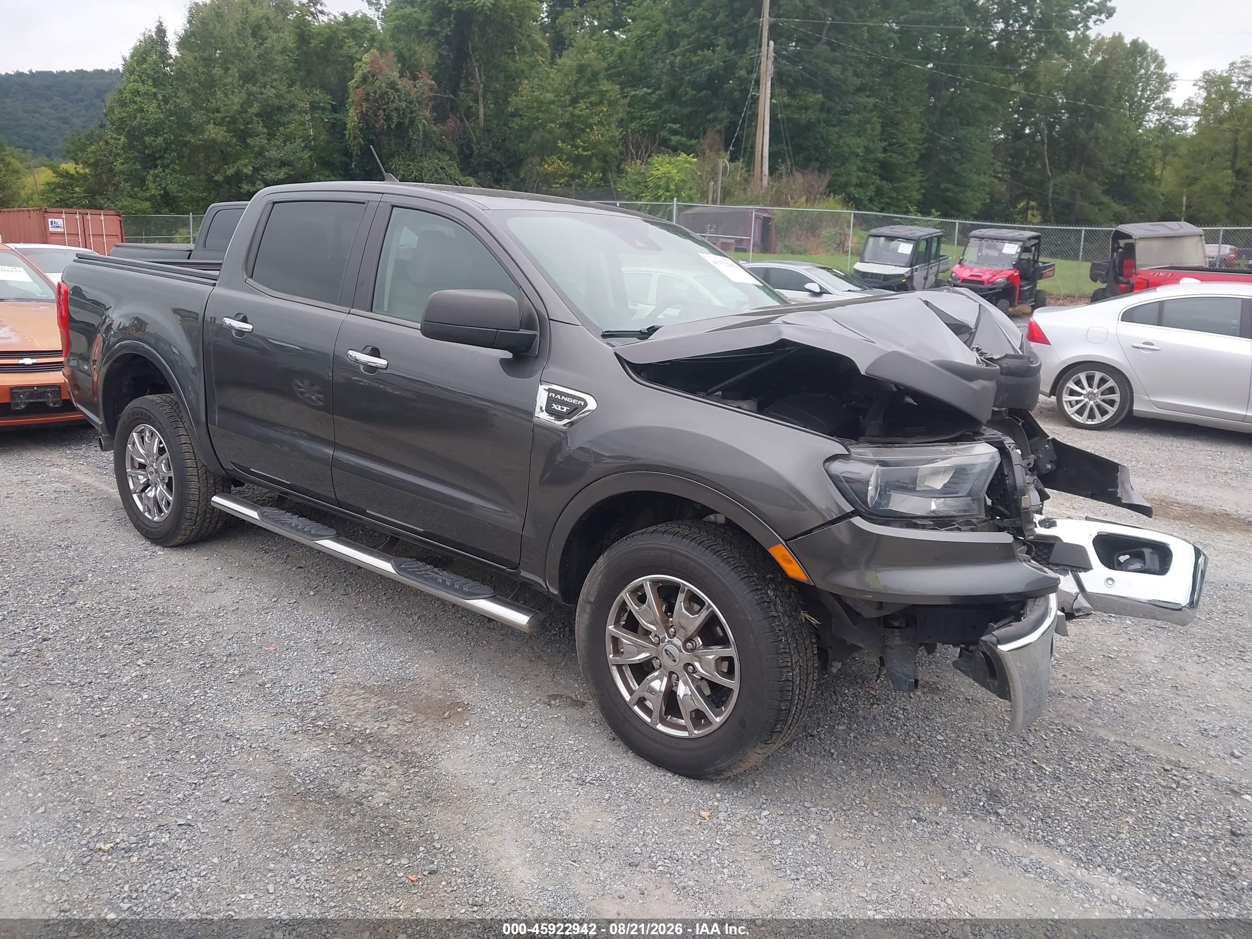 2019 Ford Ranger Xlt Gray vin: 1FTER4EH6KLA81041