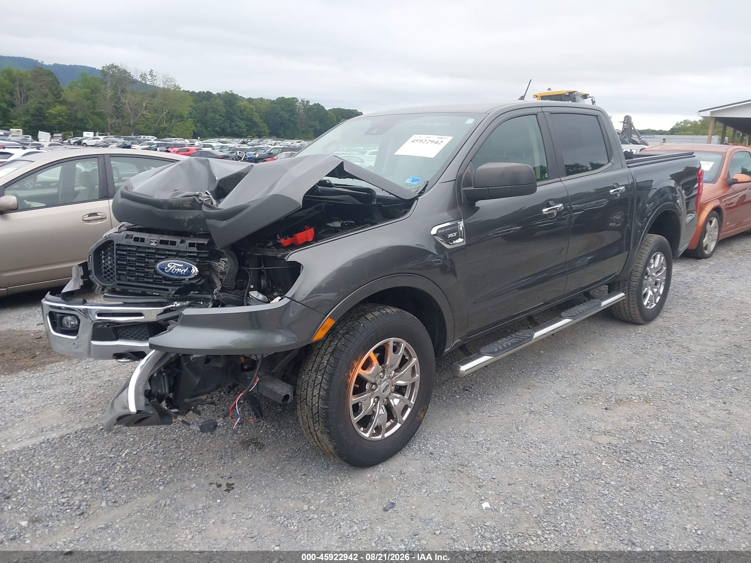 2019 Ford Ranger Xlt Gray vin: 1FTER4EH6KLA81041