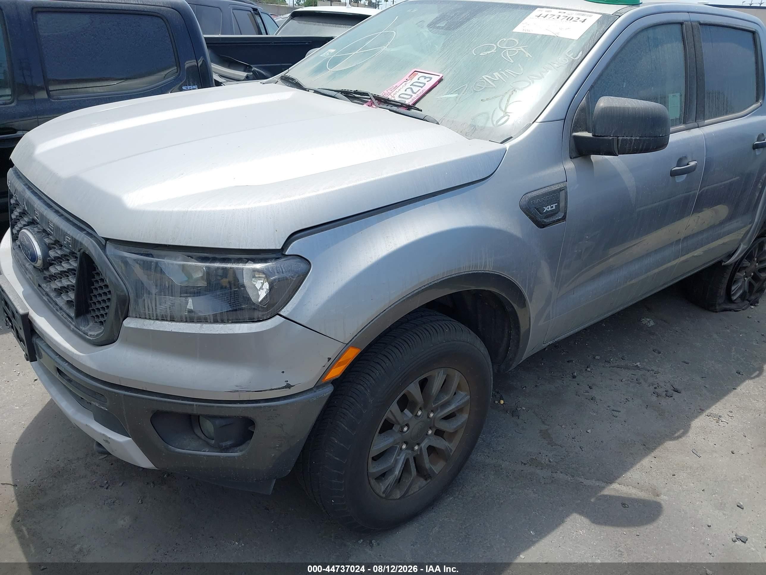2020 Ford Ranger Xlt Silver vin: 1FTER4EH6LLA51457