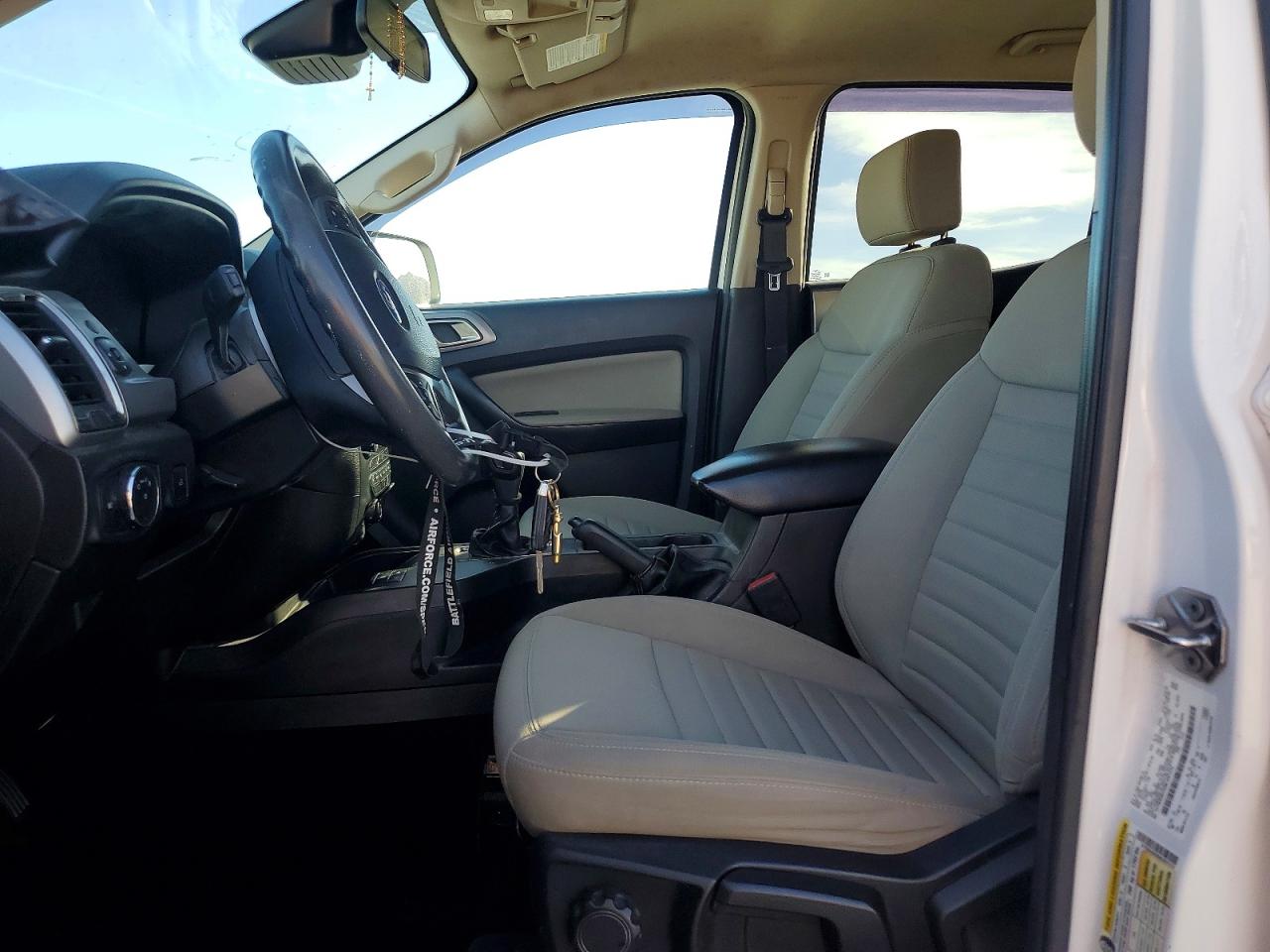 2021 Ford Ranger Xl White vin: 1FTER4EHXMLD07312