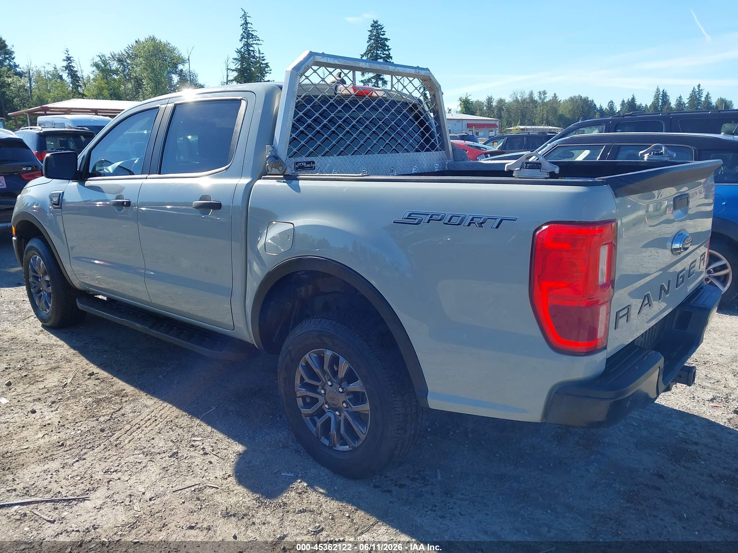 2021 Ford Ranger Xlt Gray vin: 1FTER4EHXMLD49172