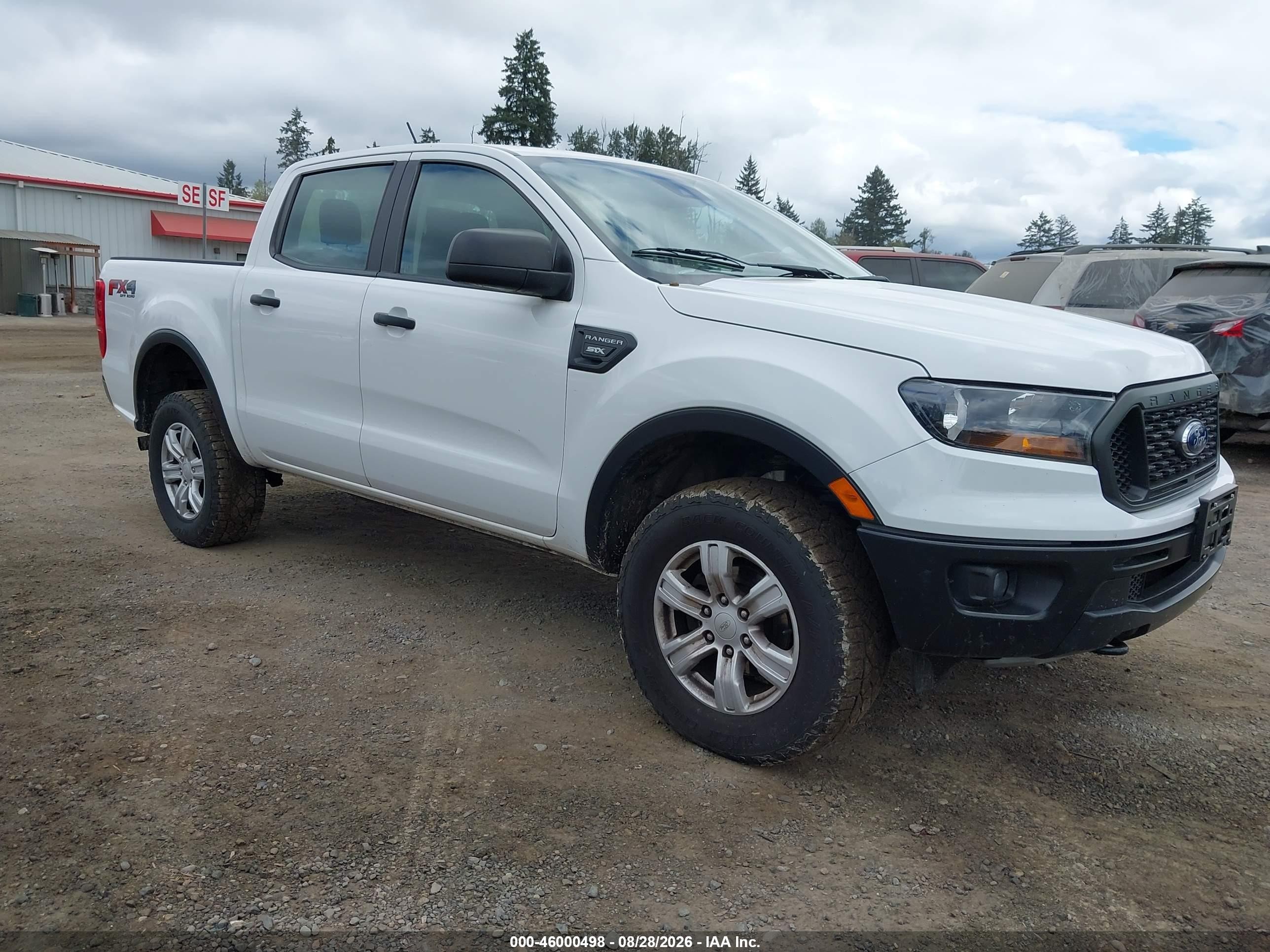 2019 Ford Ranger Xl White vin: 1FTER4FH0KLA77131