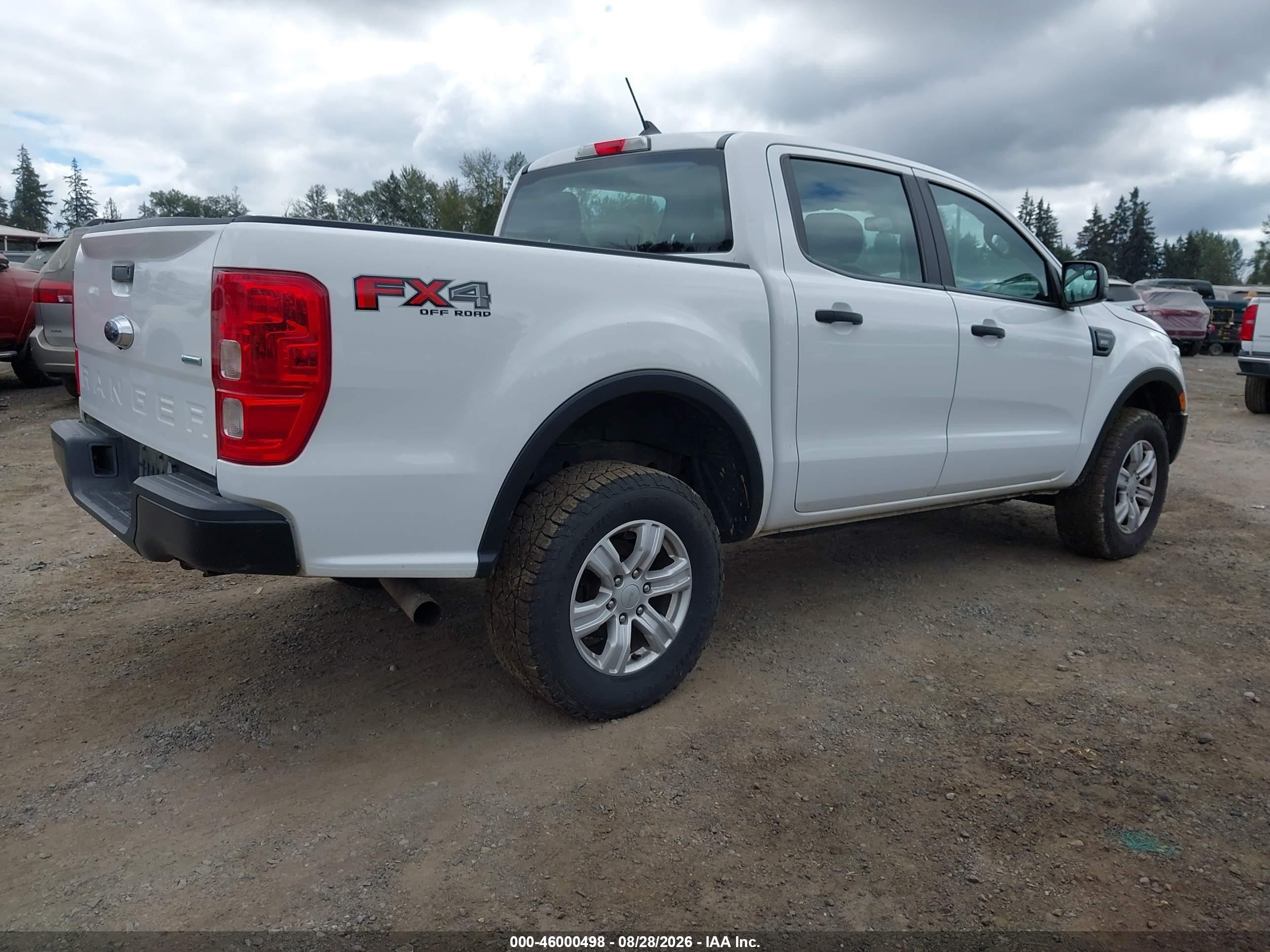 2019 Ford Ranger Xl White vin: 1FTER4FH0KLA77131