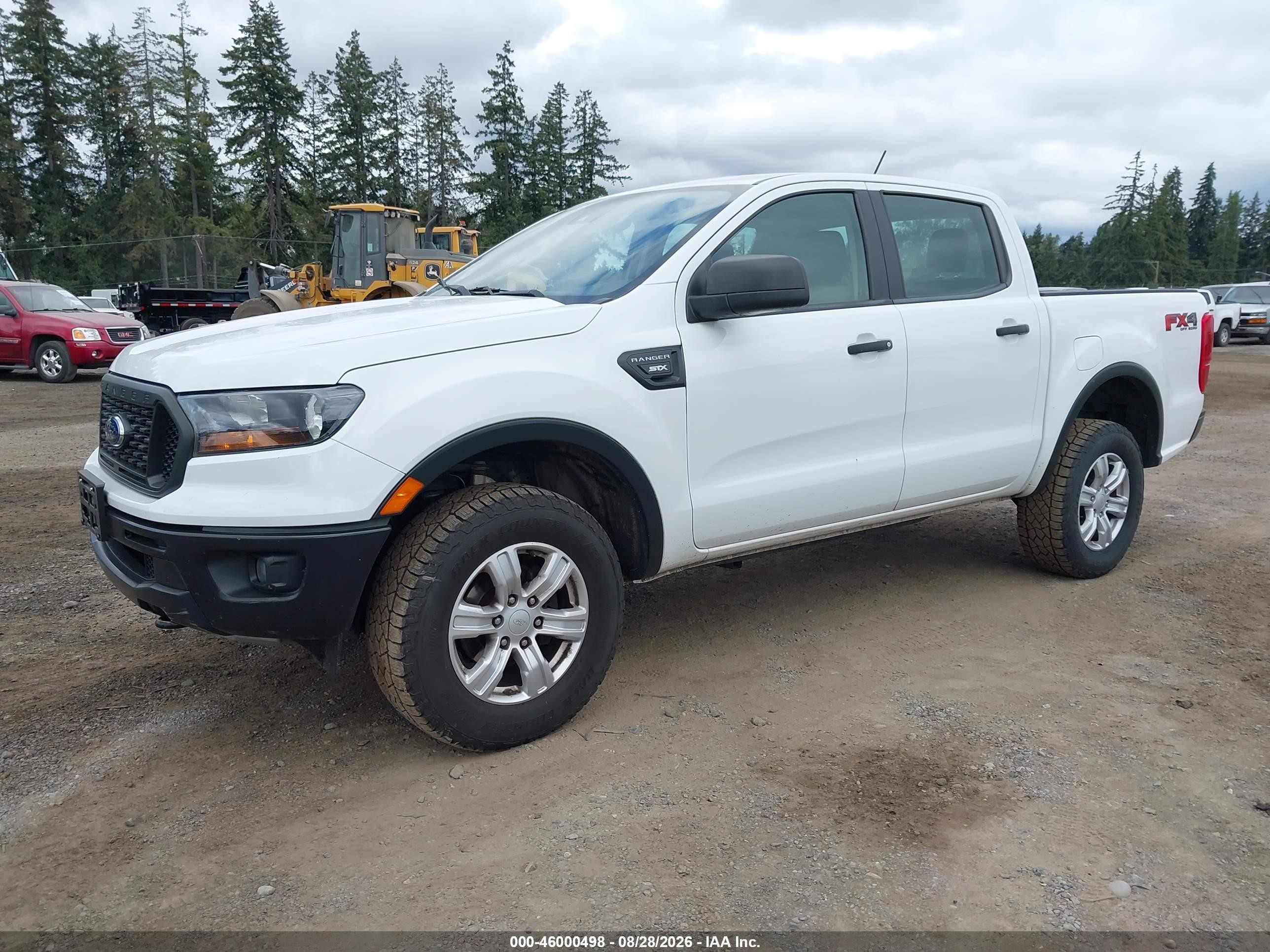 2019 Ford Ranger Xl White vin: 1FTER4FH0KLA77131