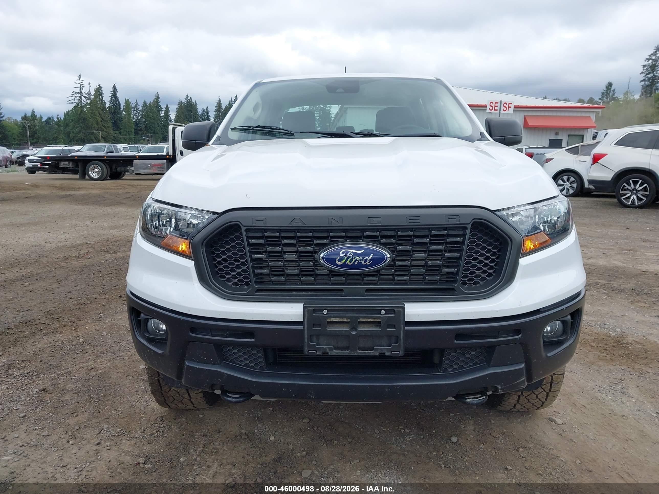 2019 Ford Ranger Xl White vin: 1FTER4FH0KLA77131