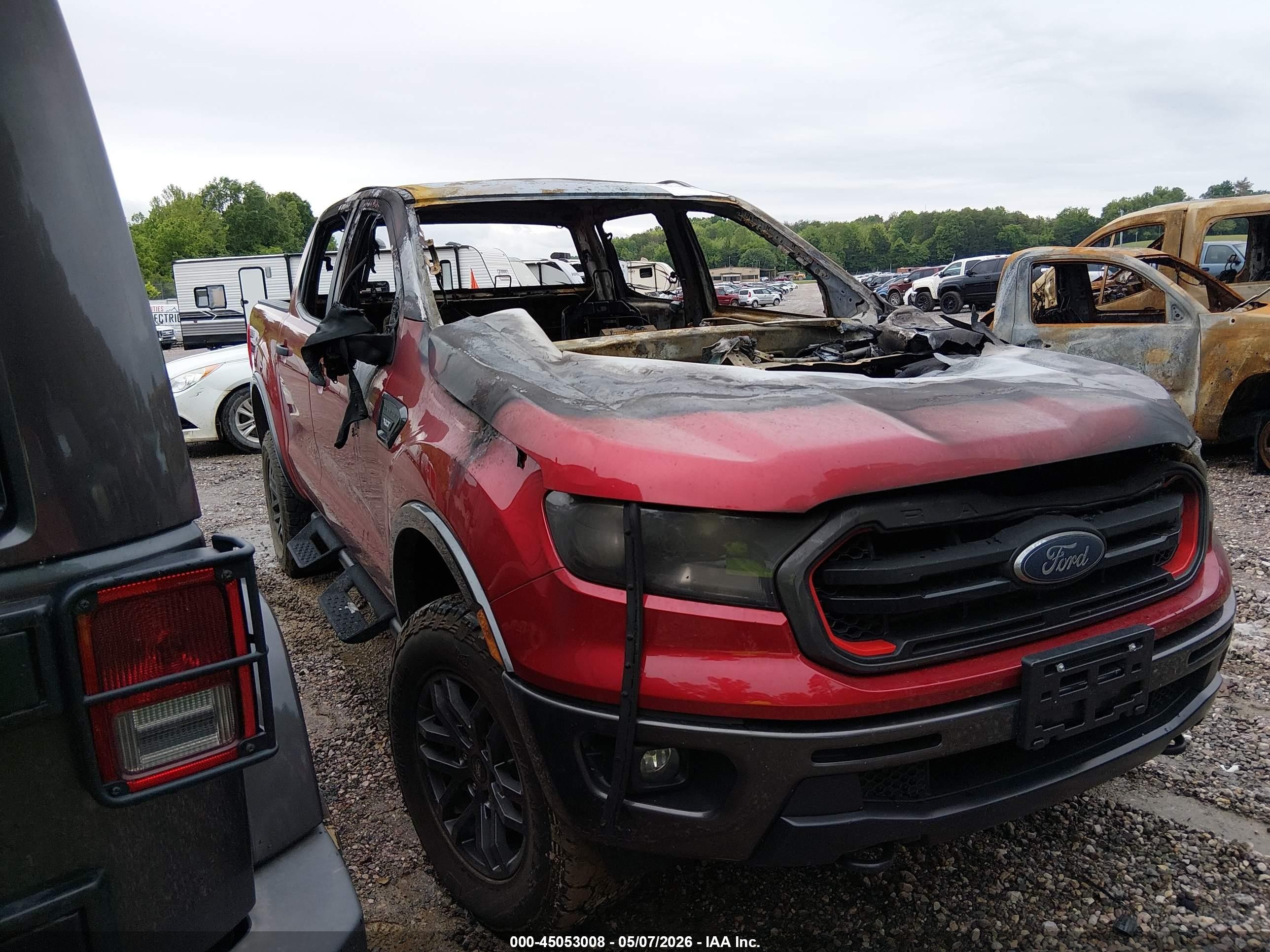 2021 Ford Ranger Xlt Red vin: 1FTER4FH0MLD33366