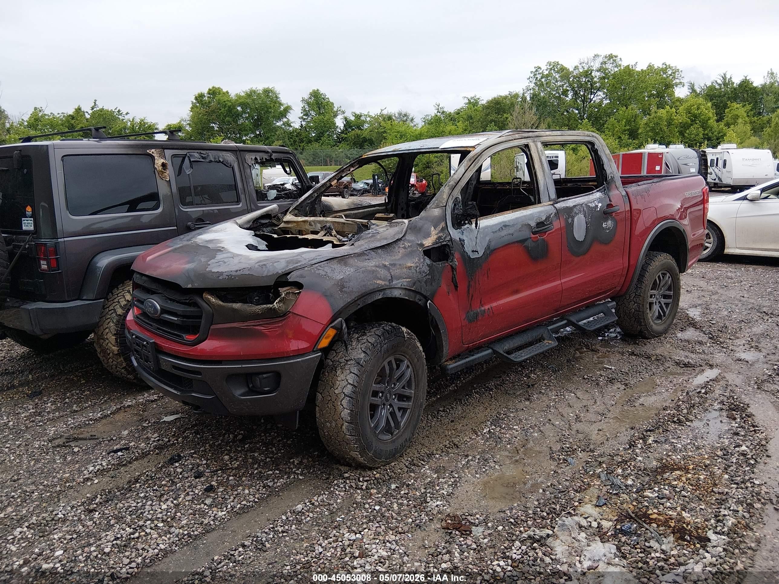 2021 Ford Ranger Xlt Red vin: 1FTER4FH0MLD33366