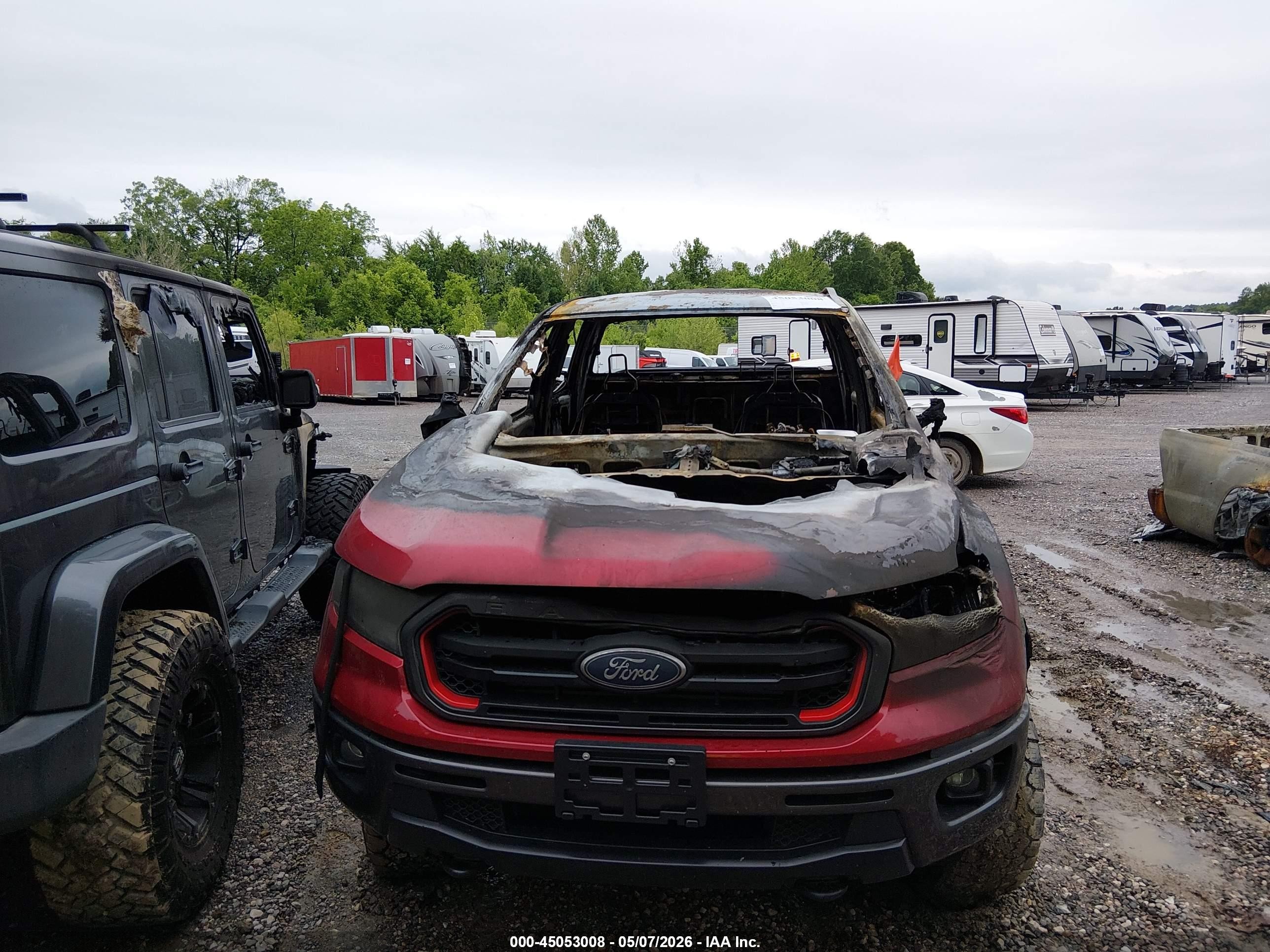 2021 Ford Ranger Xlt Red vin: 1FTER4FH0MLD33366