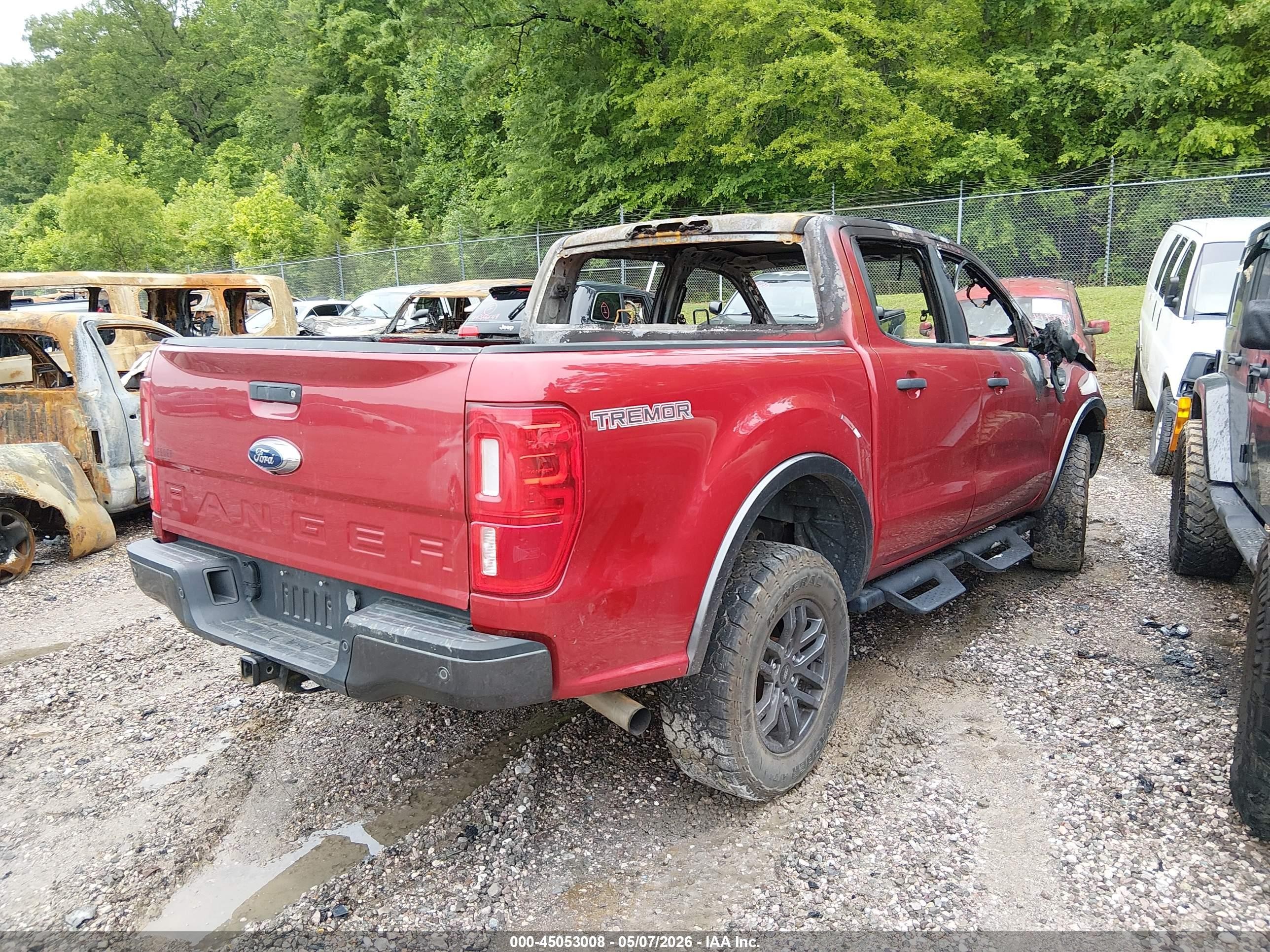 2021 Ford Ranger Xlt Red vin: 1FTER4FH0MLD33366