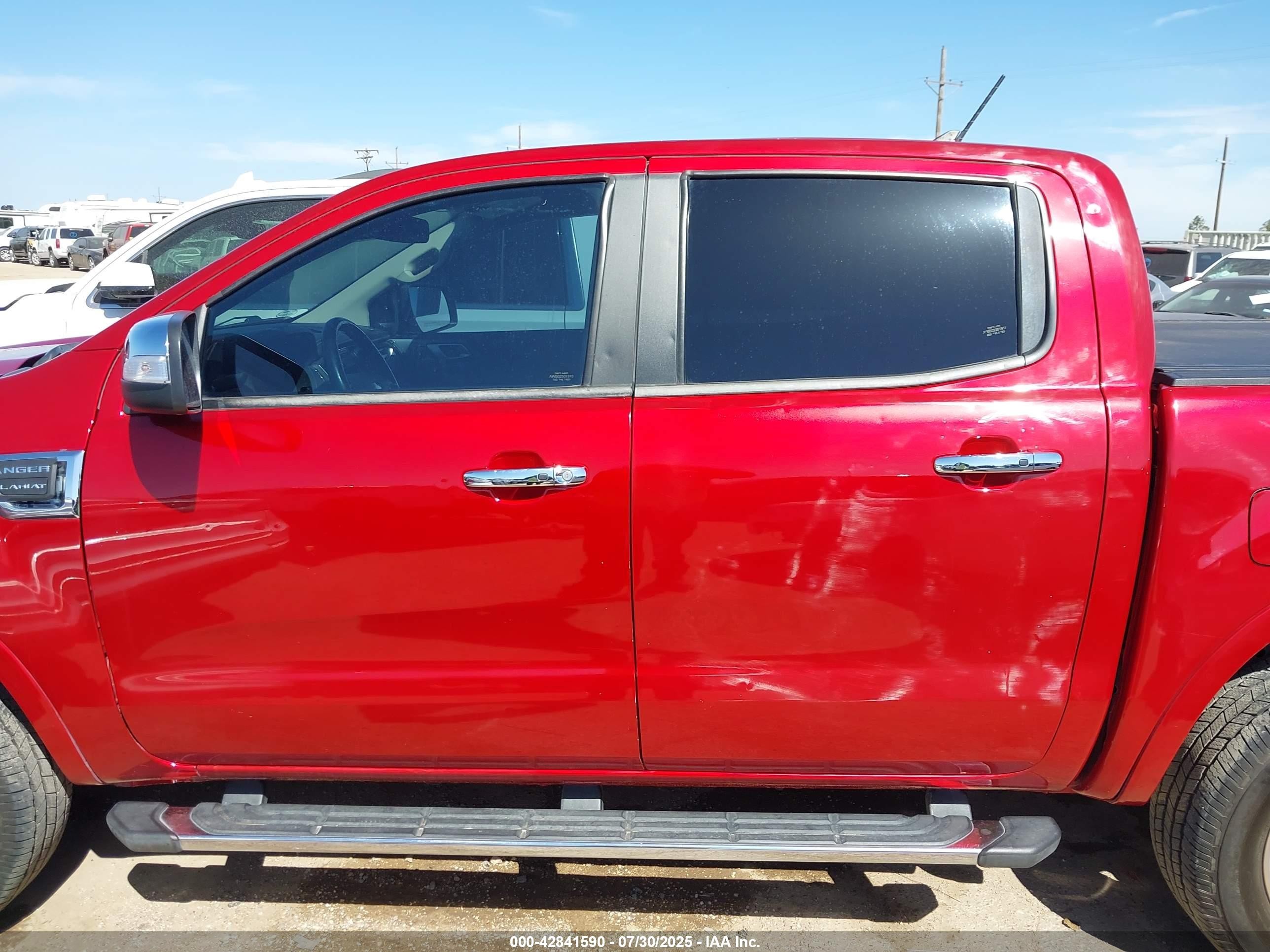 2020 Ford Ranger Lariat Red vin: 1FTER4FH1LLA67113