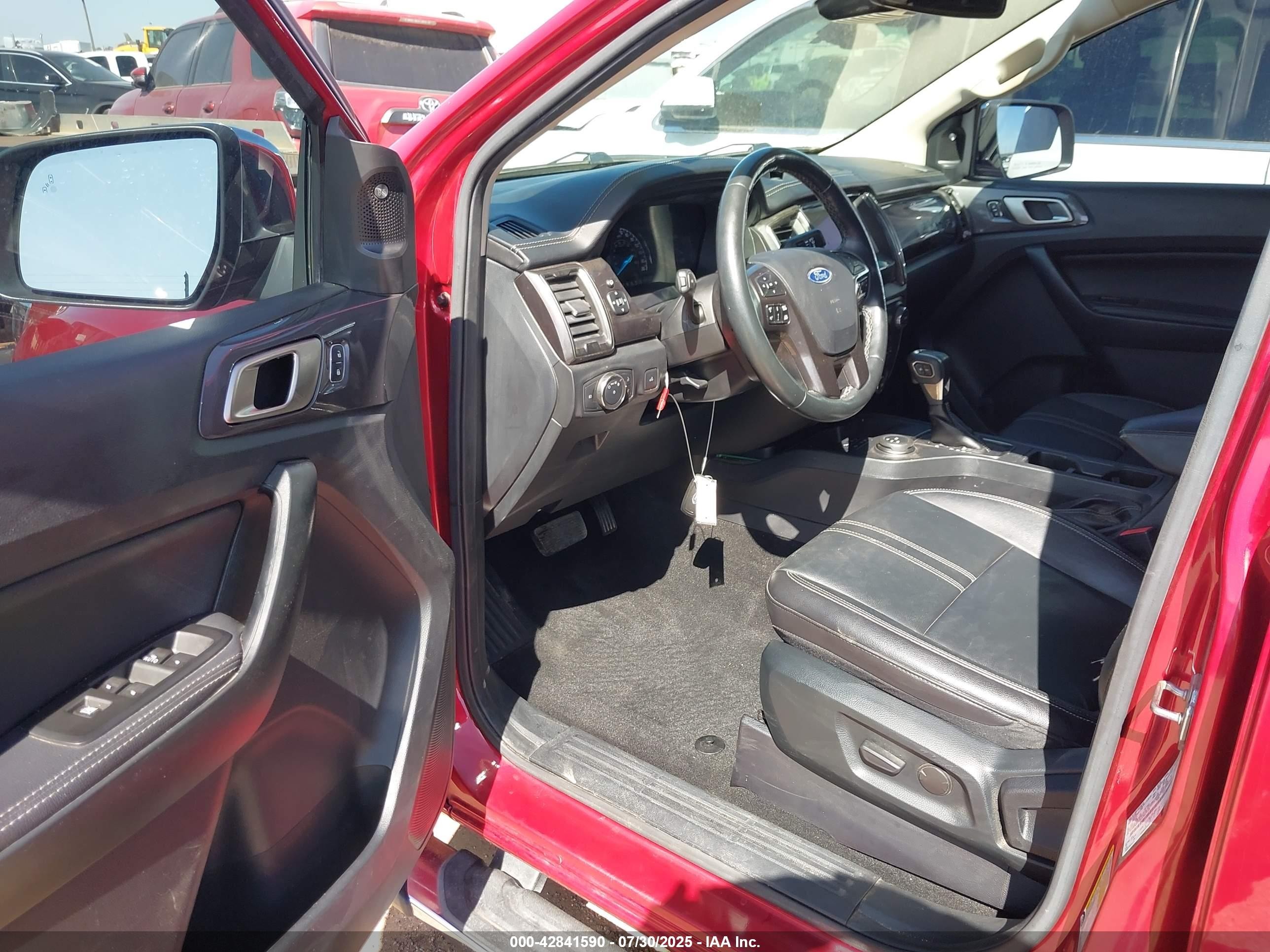 2020 Ford Ranger Lariat Red vin: 1FTER4FH1LLA67113
