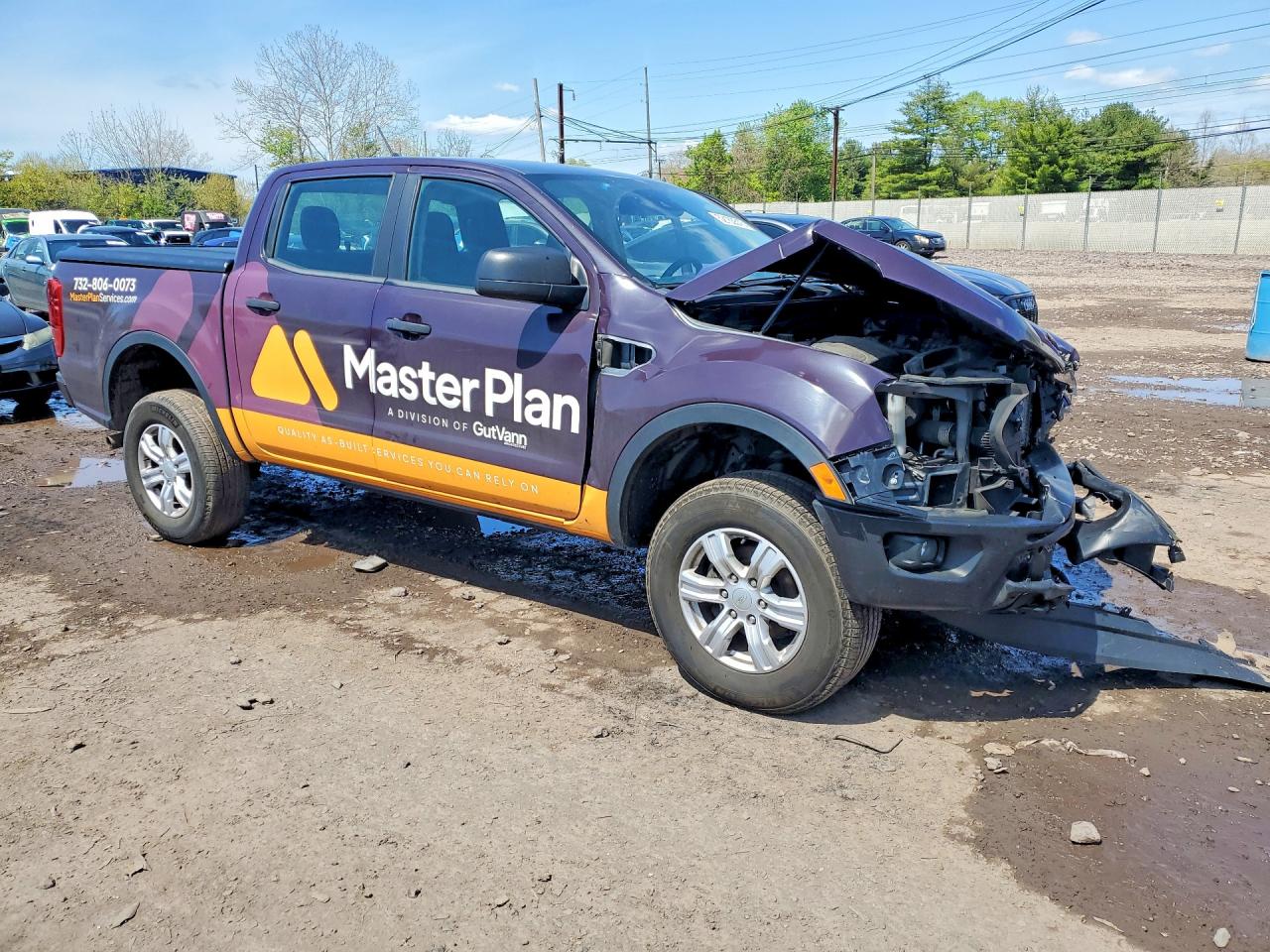 2021 Ford Ranger Xl/xlt/lariat Purple vin: 1FTER4FH1MLD90014