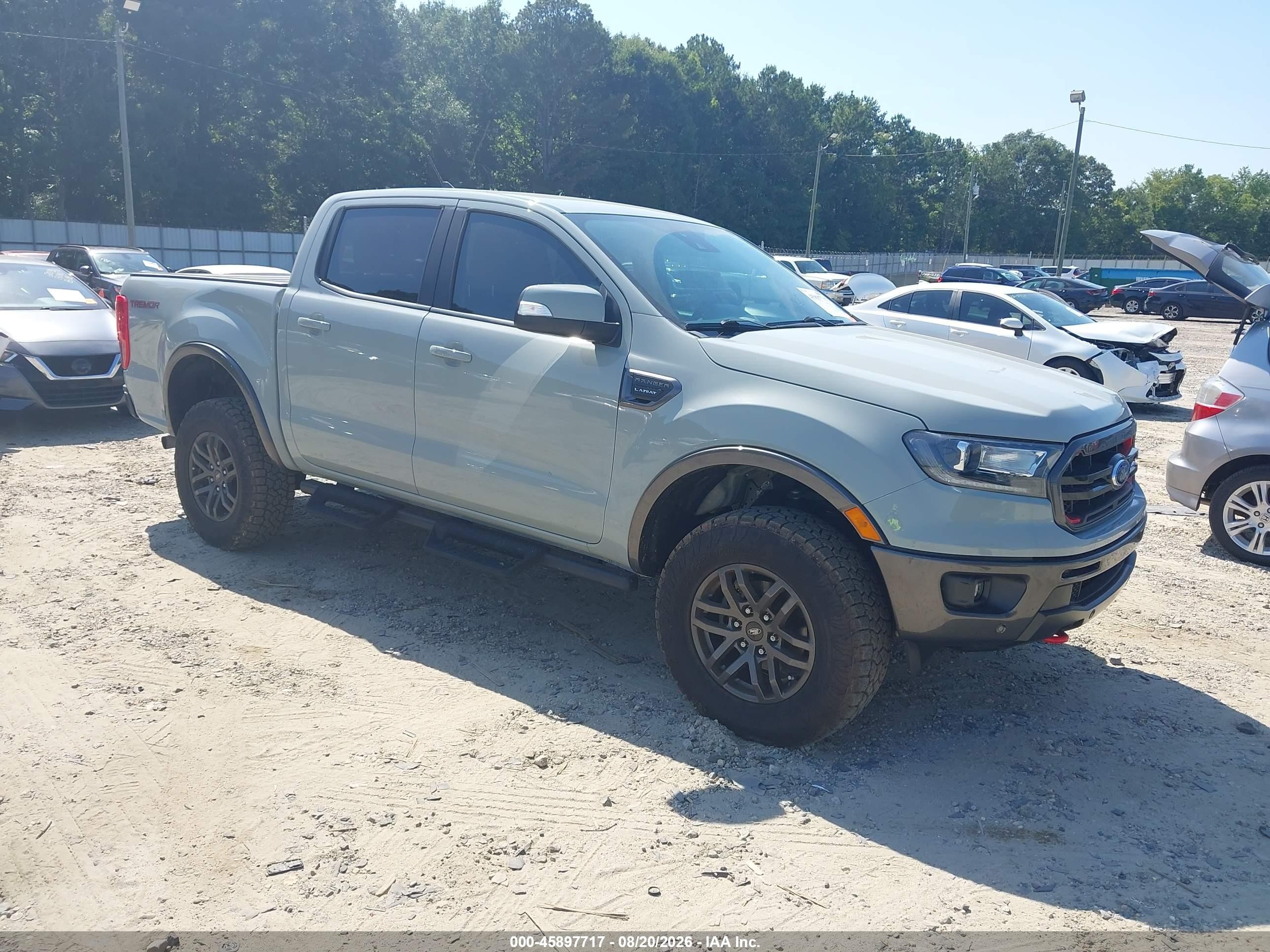 2022 Ford Ranger Lariat Gray vin: 1FTER4FH1NLD05318