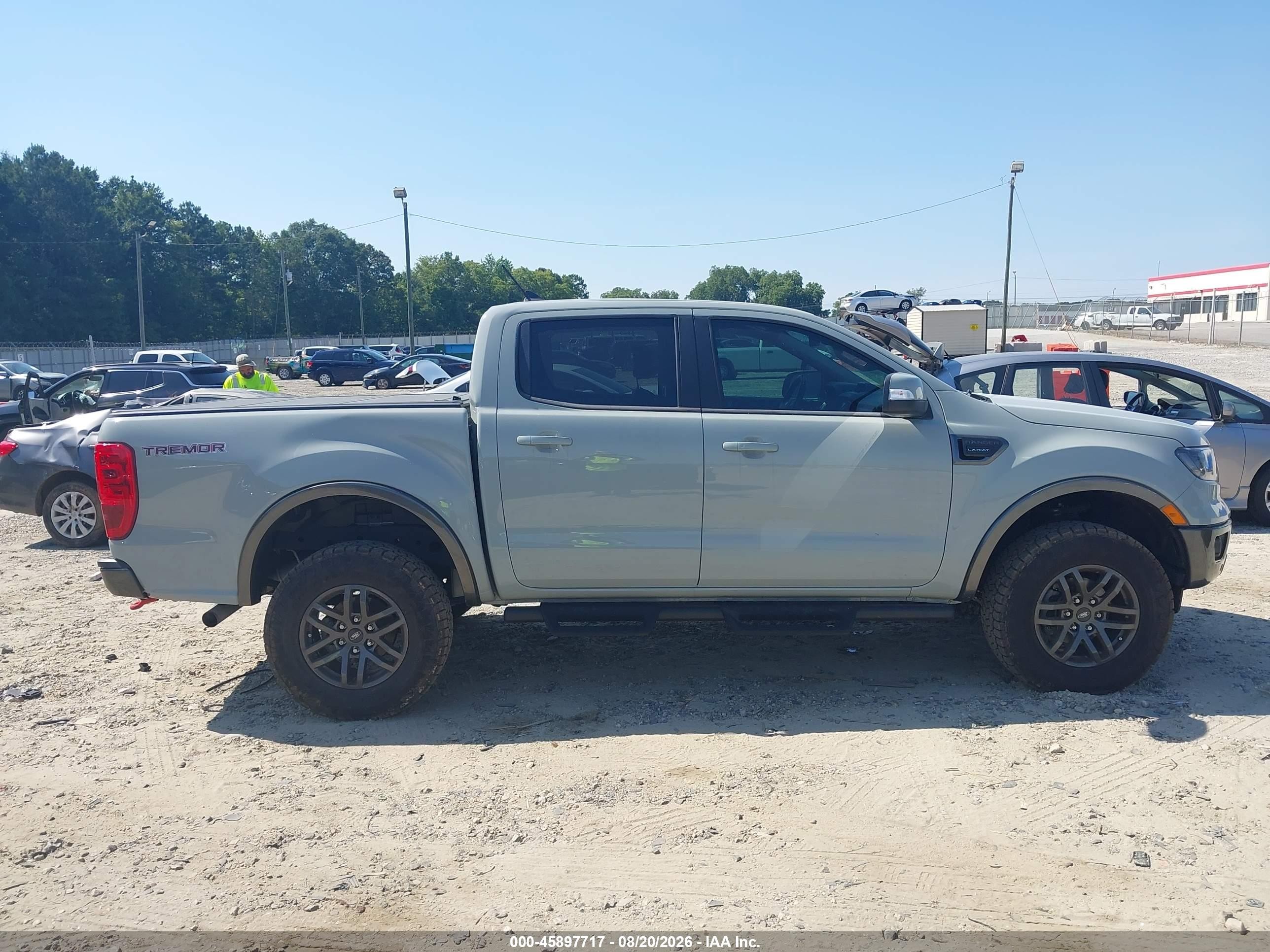 2022 Ford Ranger Lariat Gray vin: 1FTER4FH1NLD05318
