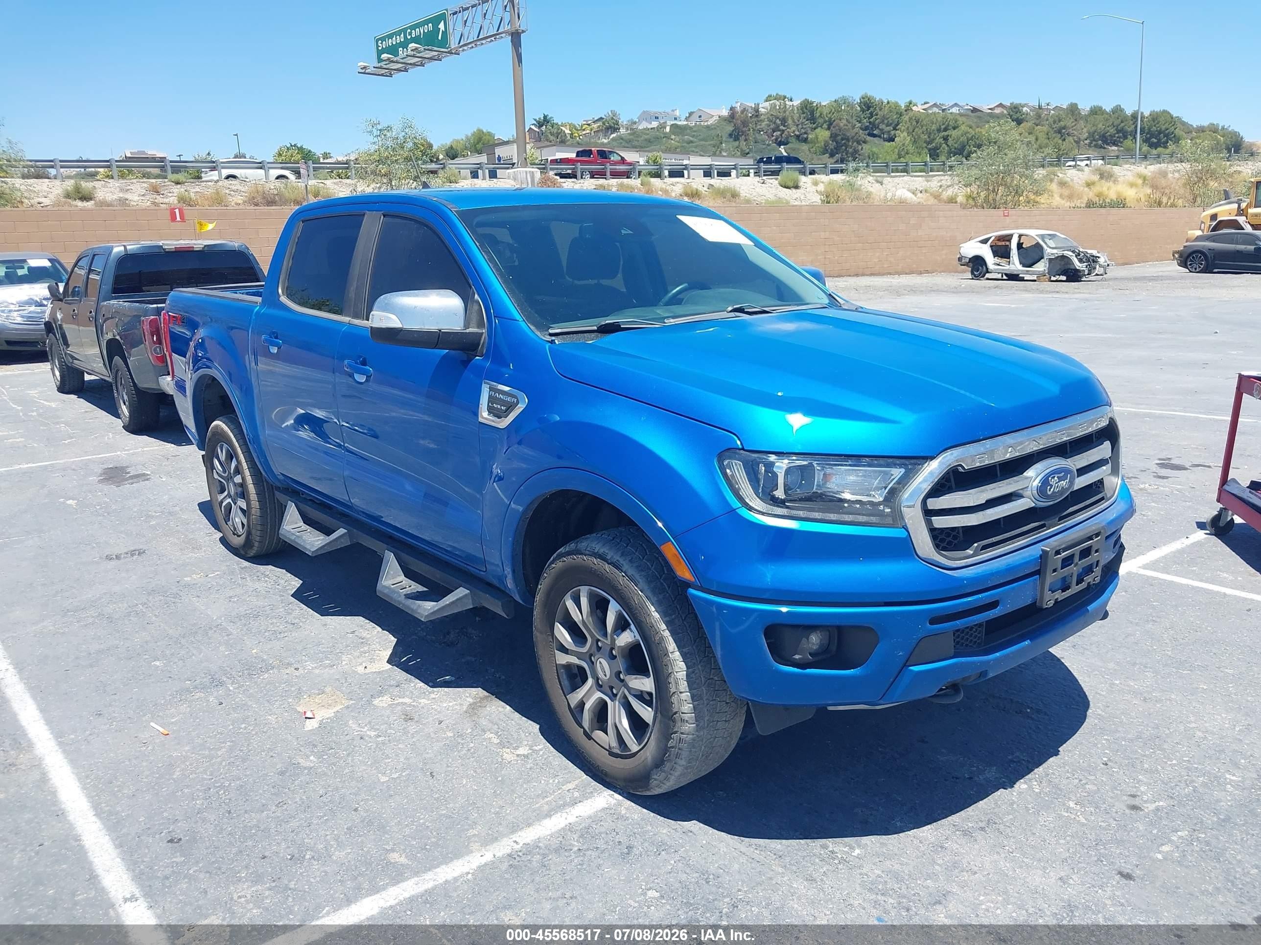 2021 Ford Ranger Lariat Blue vin: 1FTER4FH2MLD40769