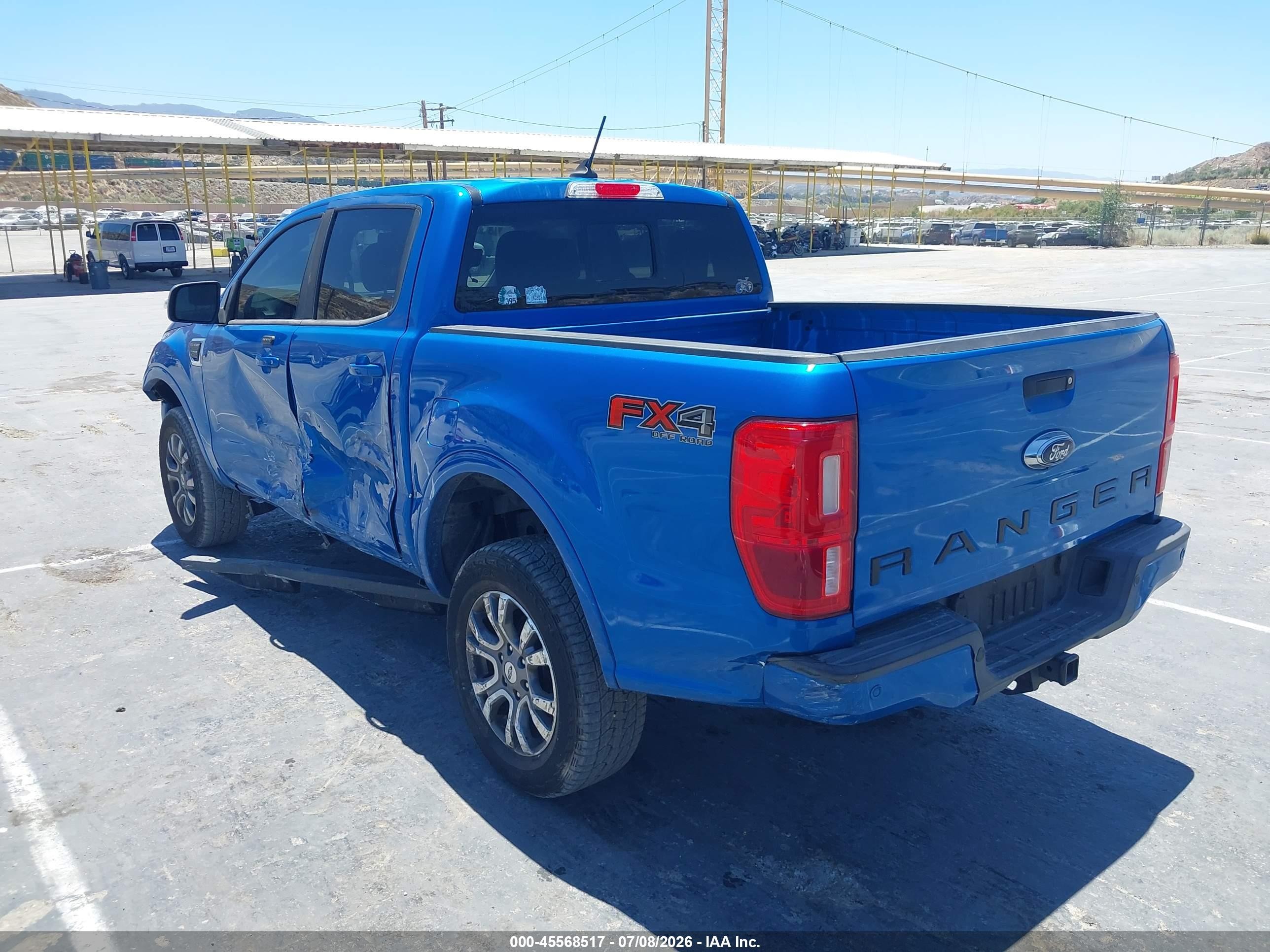 2021 Ford Ranger Lariat Blue vin: 1FTER4FH2MLD40769