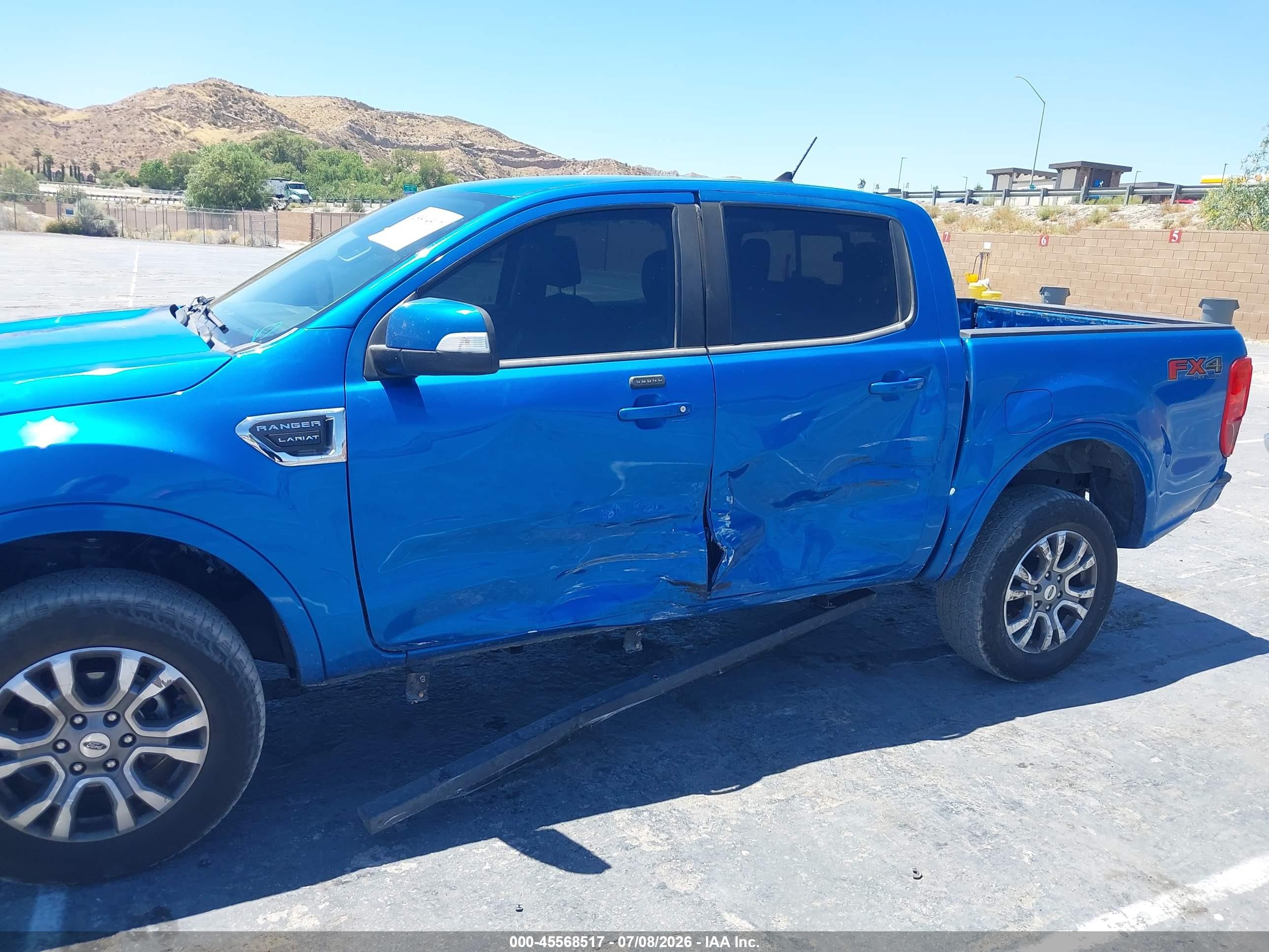 2021 Ford Ranger Lariat Blue vin: 1FTER4FH2MLD40769