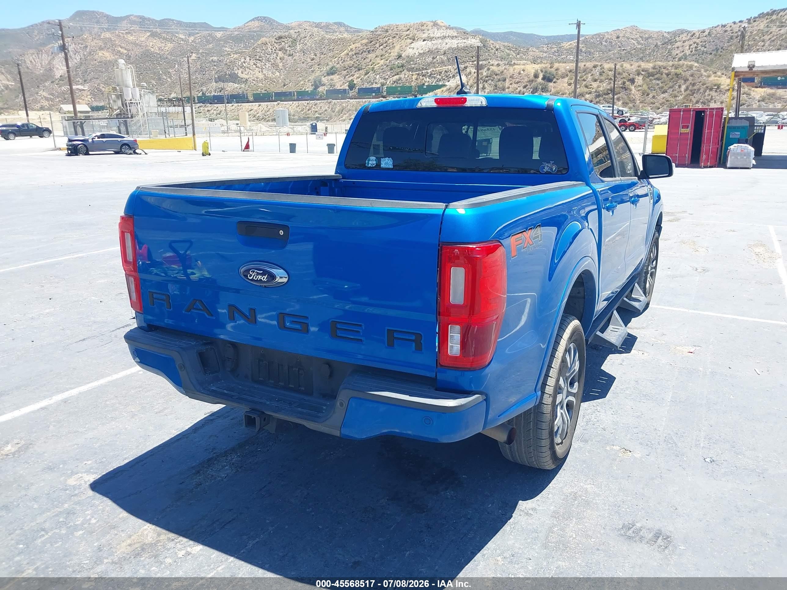 2021 Ford Ranger Lariat Blue vin: 1FTER4FH2MLD40769