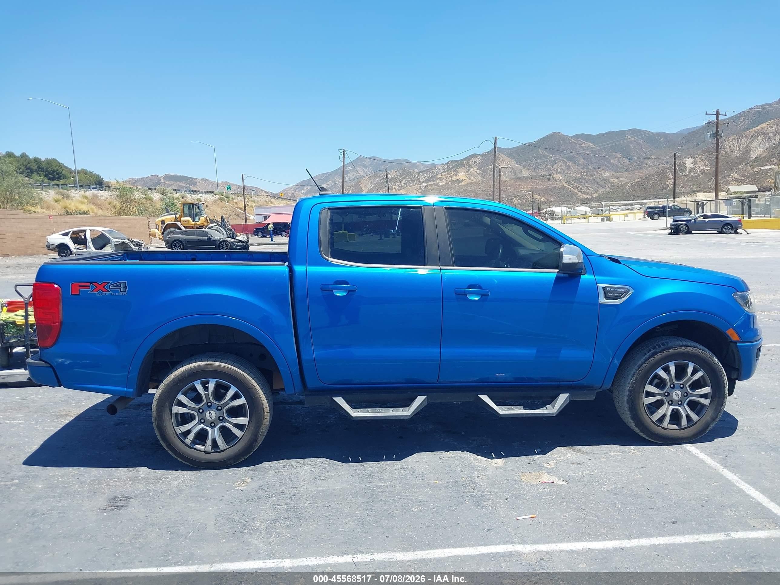 2021 Ford Ranger Lariat Blue vin: 1FTER4FH2MLD40769