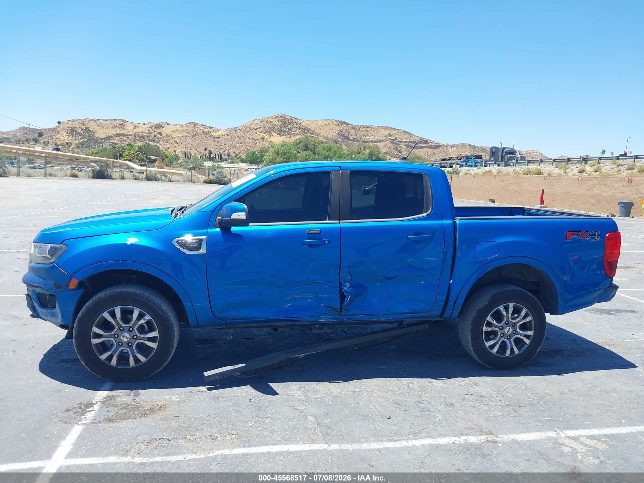 2021 Ford Ranger Lariat Blue vin: 1FTER4FH2MLD40769