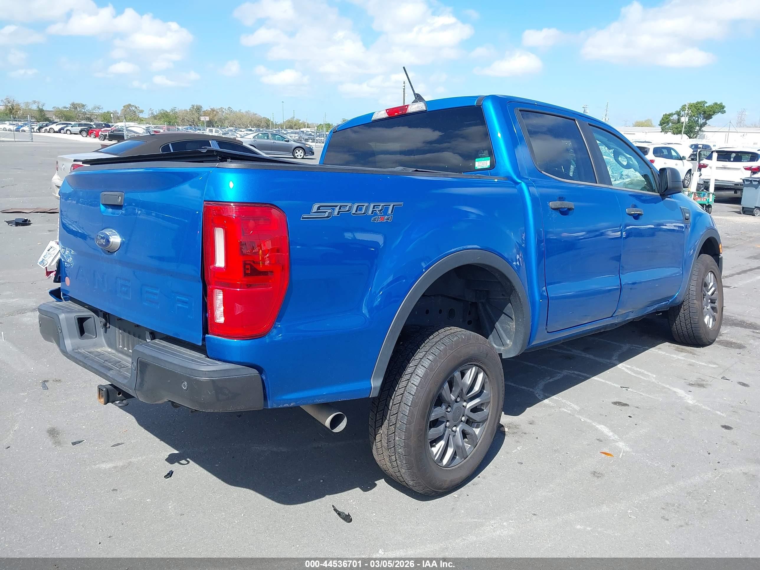 2021 Ford Ranger Xlt Blue vin: 1FTER4FH2MLE01960
