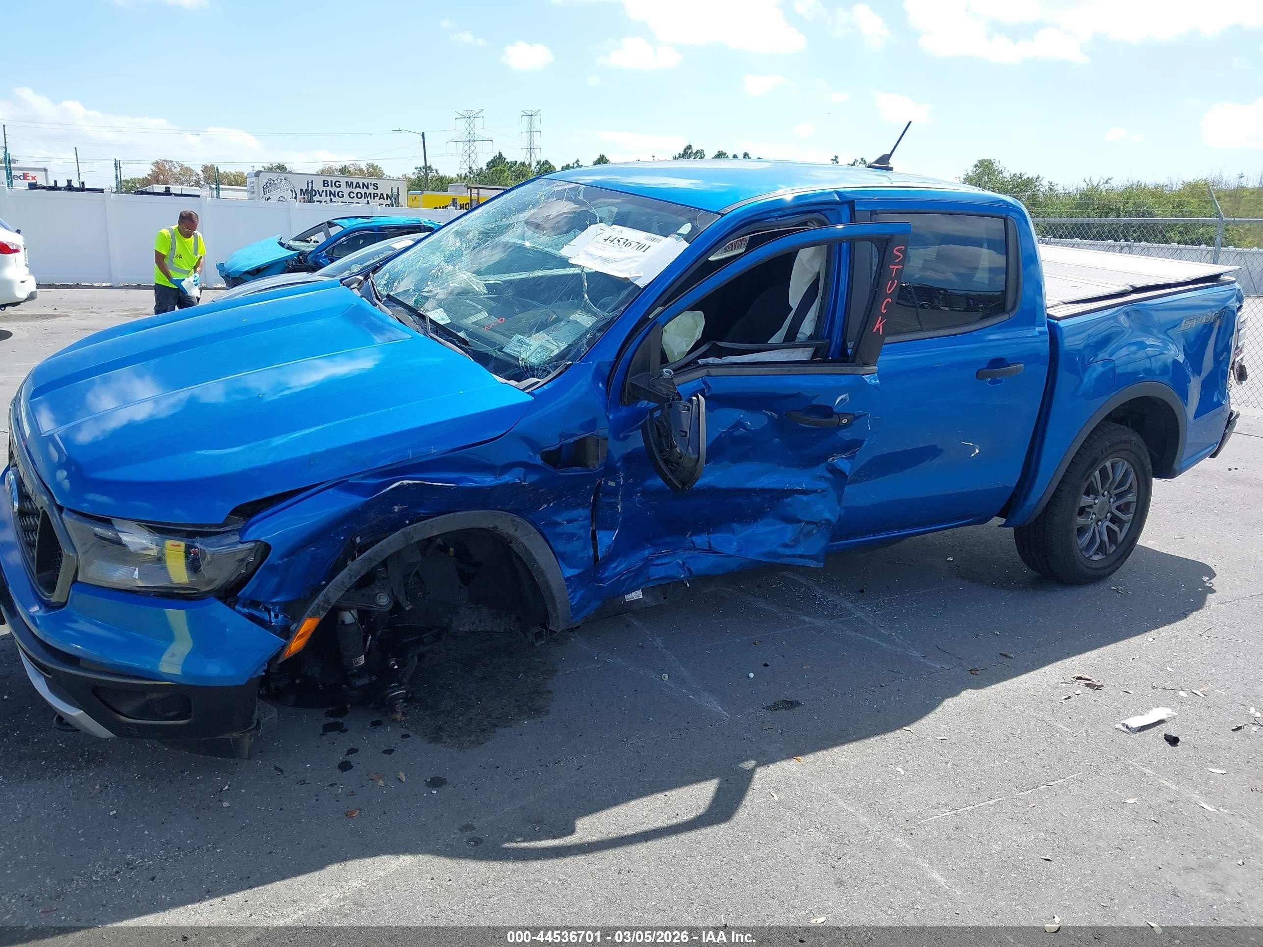 2021 Ford Ranger Xlt Blue vin: 1FTER4FH2MLE01960