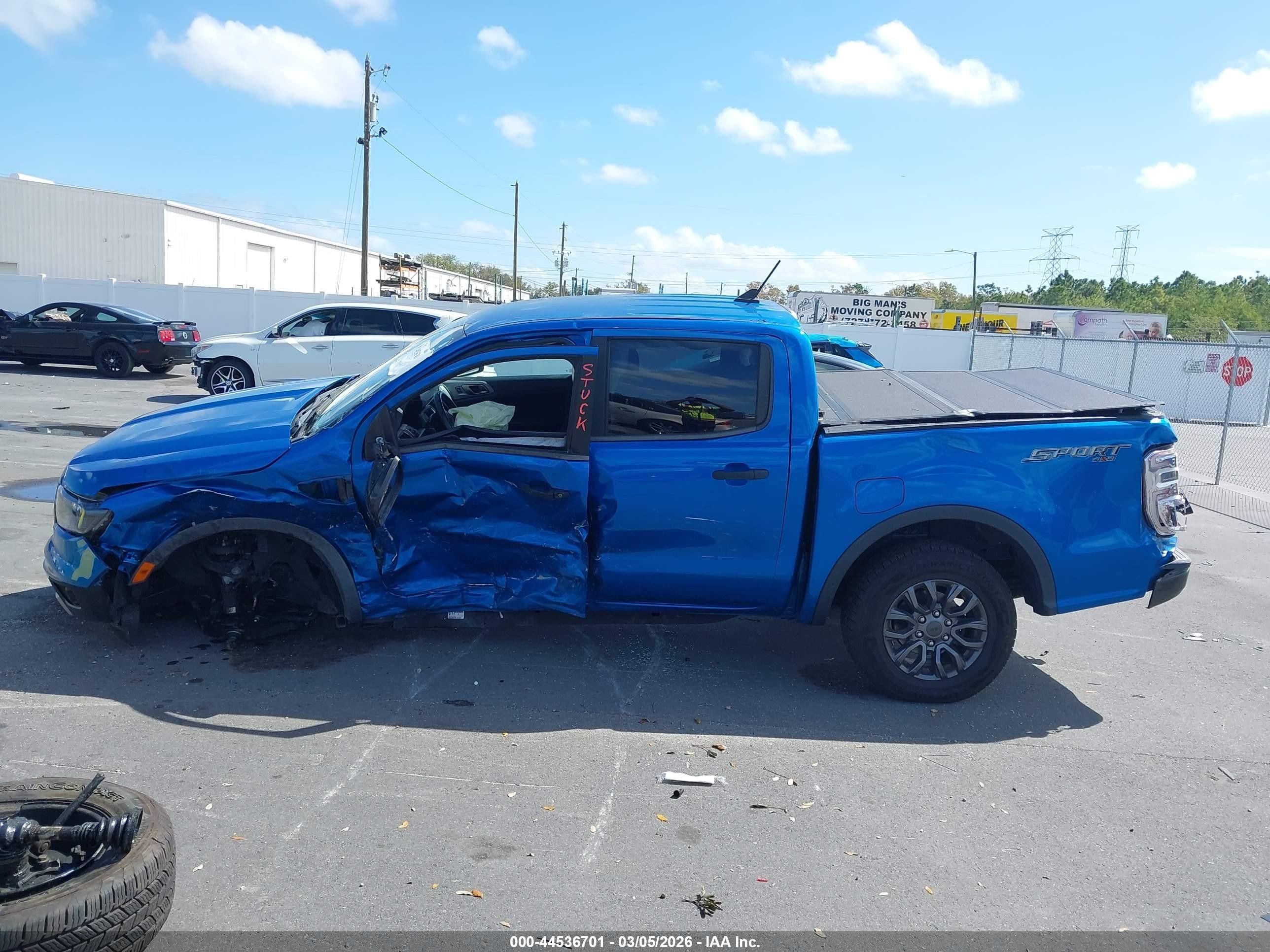 2021 Ford Ranger Xlt Blue vin: 1FTER4FH2MLE01960