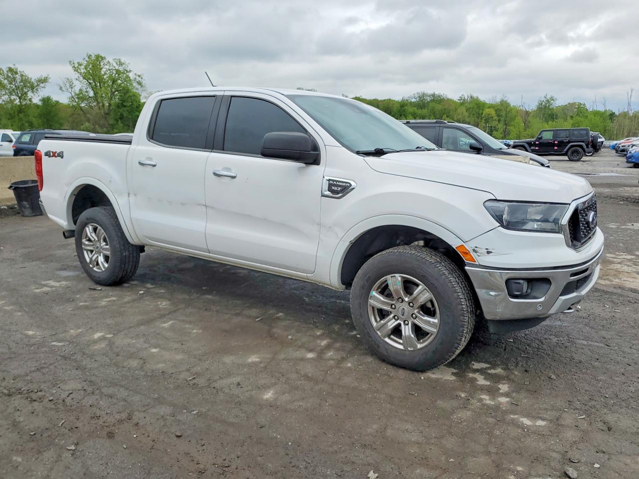2019 Ford Ranger Xl White vin: 1FTER4FH4KLB04458