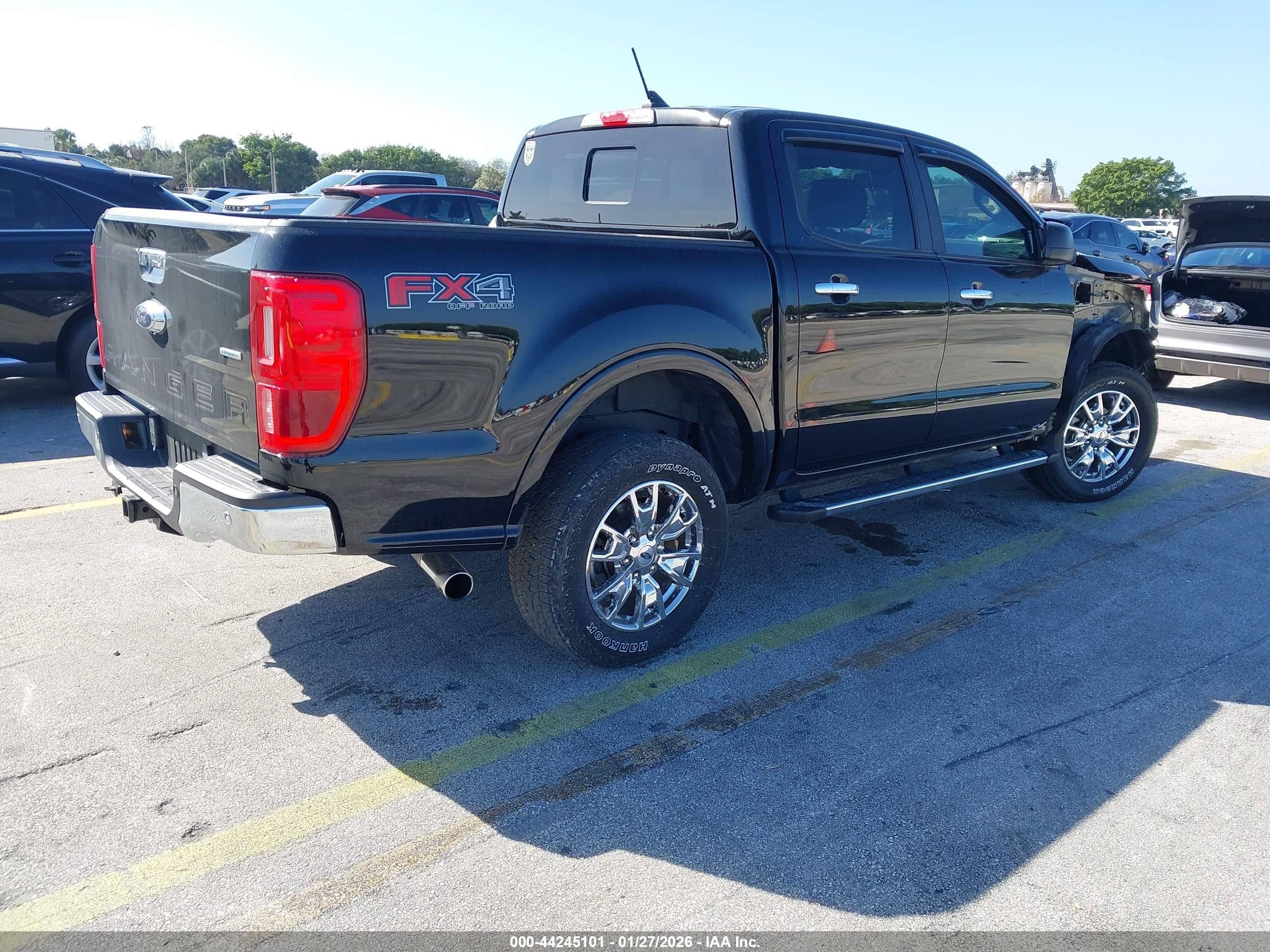 2019 Ford Ranger Xlt Black vin: 1FTER4FH5KLA40446