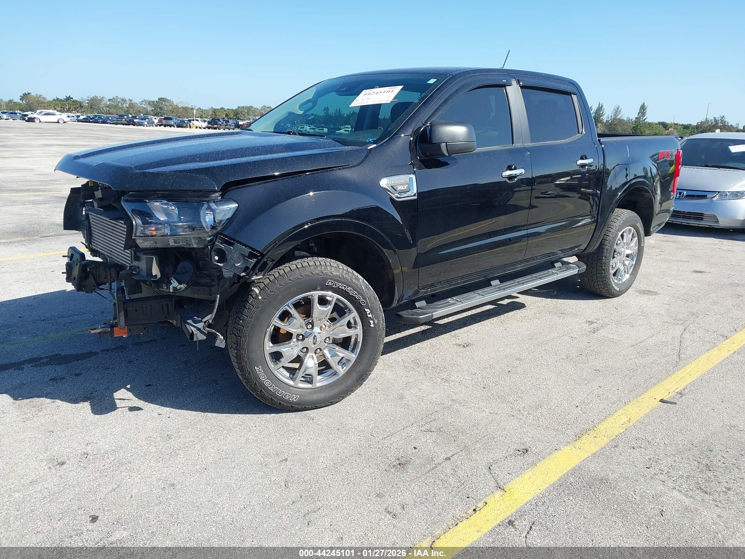 2019 Ford Ranger Xlt Black vin: 1FTER4FH5KLA40446
