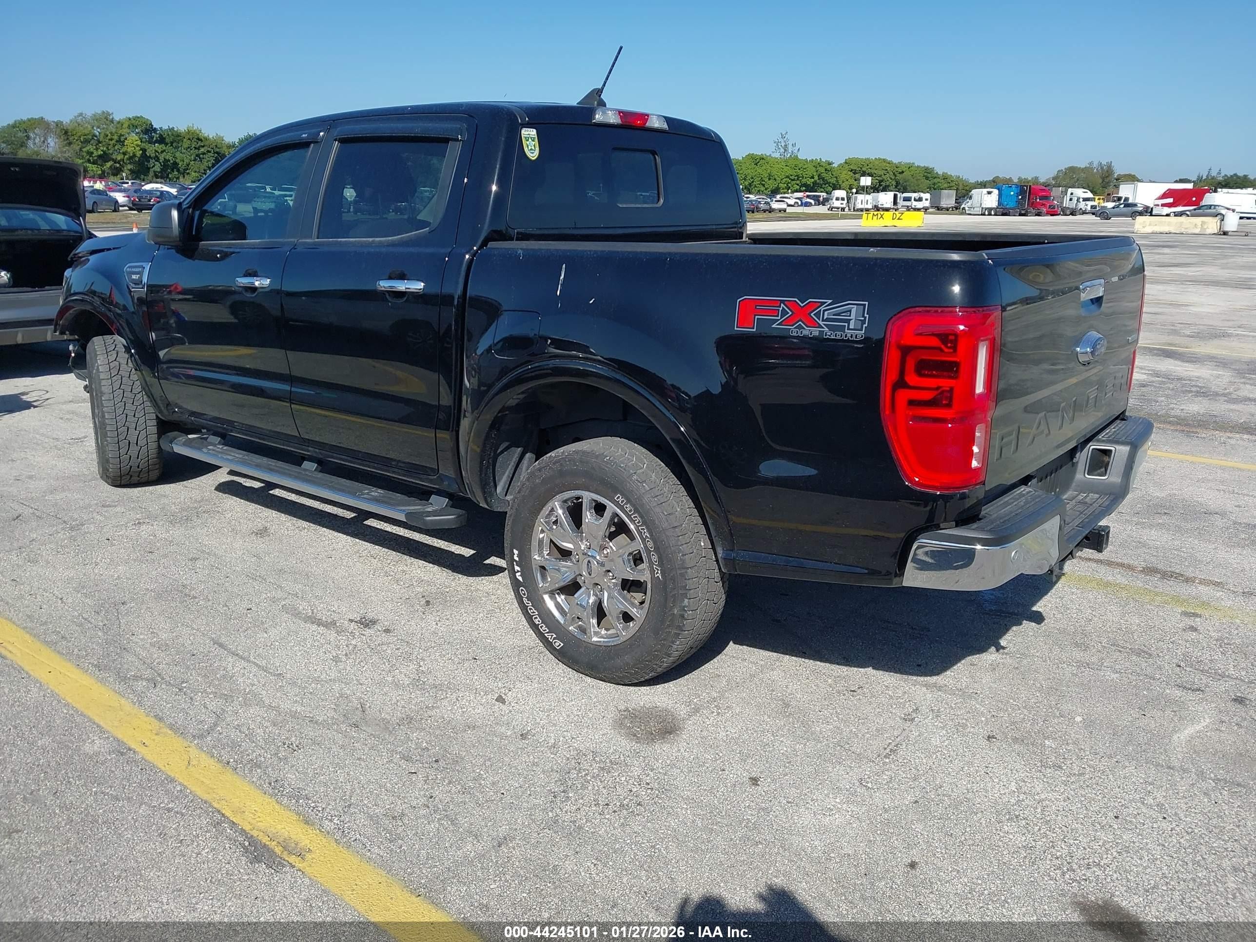 2019 Ford Ranger Xlt Black vin: 1FTER4FH5KLA40446