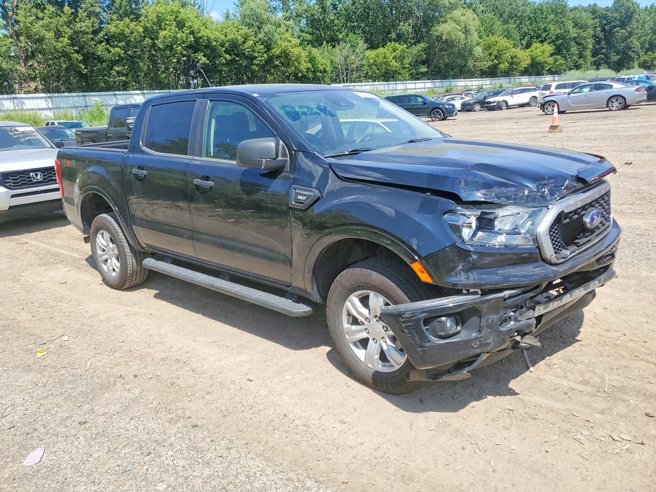 2019 Ford Ranger Xl Black vin: 1FTER4FH5KLA46389
