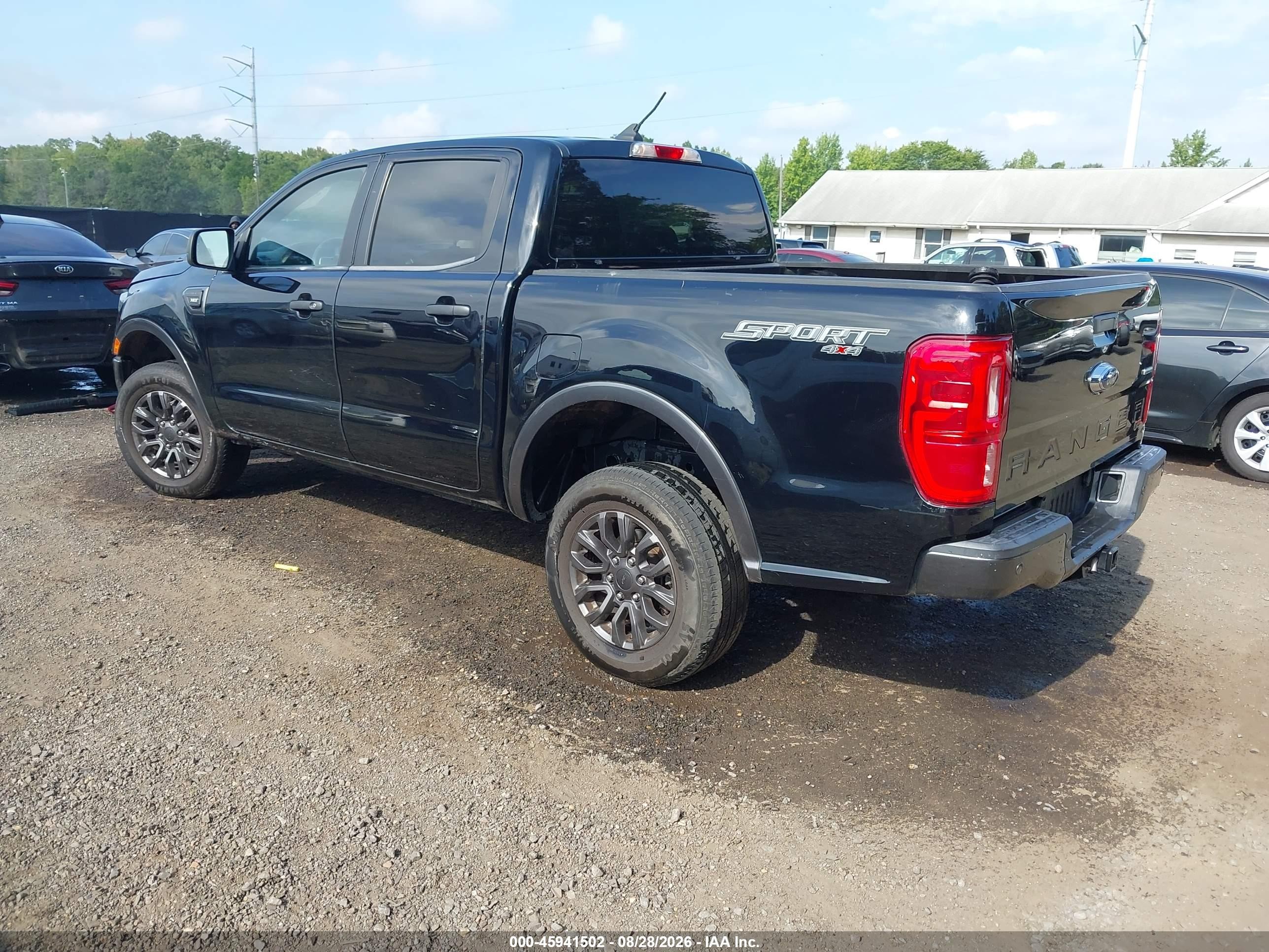 2019 Ford Ranger Xlt Black vin: 1FTER4FH5KLB10625