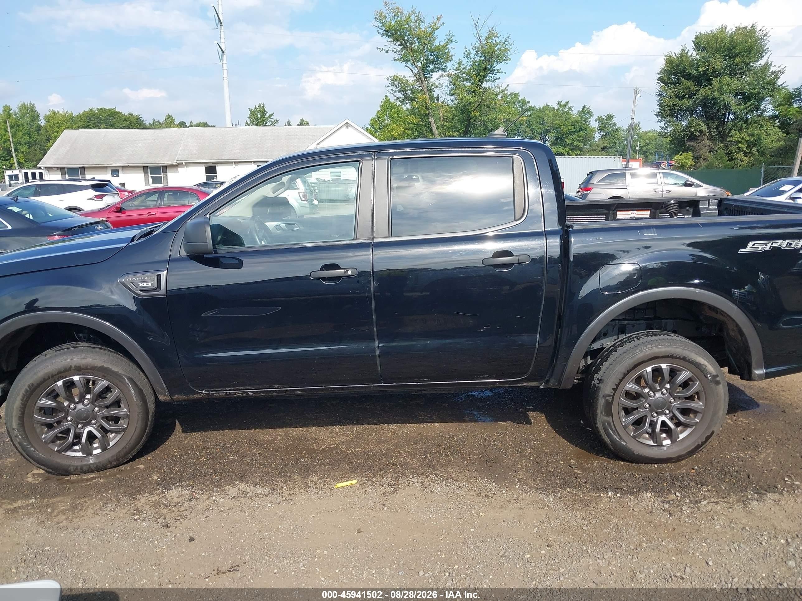 2019 Ford Ranger Xlt Black vin: 1FTER4FH5KLB10625
