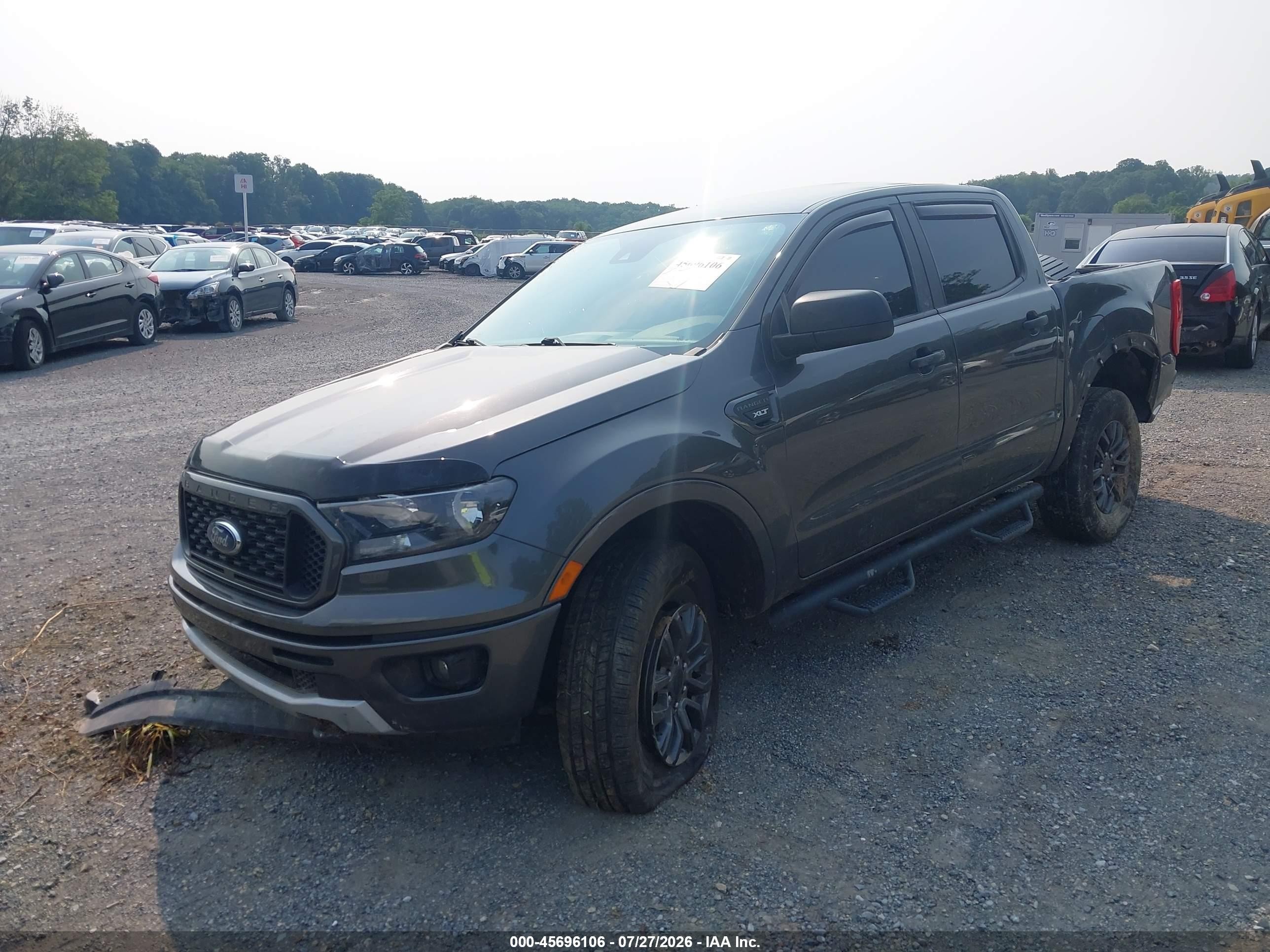 2020 Ford Ranger Xlt Gray vin: 1FTER4FH5LLA55868