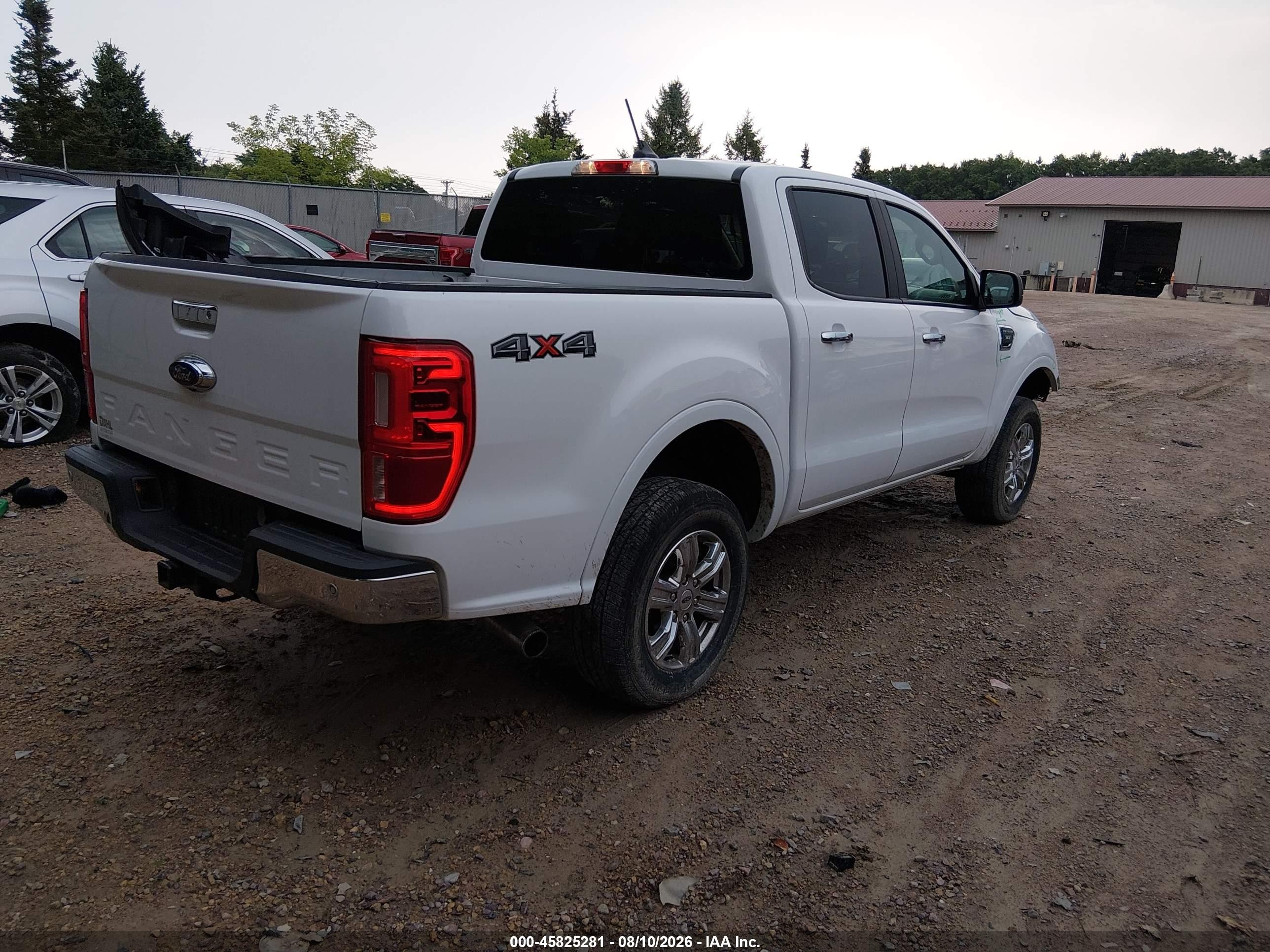 2021 Ford Ranger Xlt White vin: 1FTER4FH5MLD03134