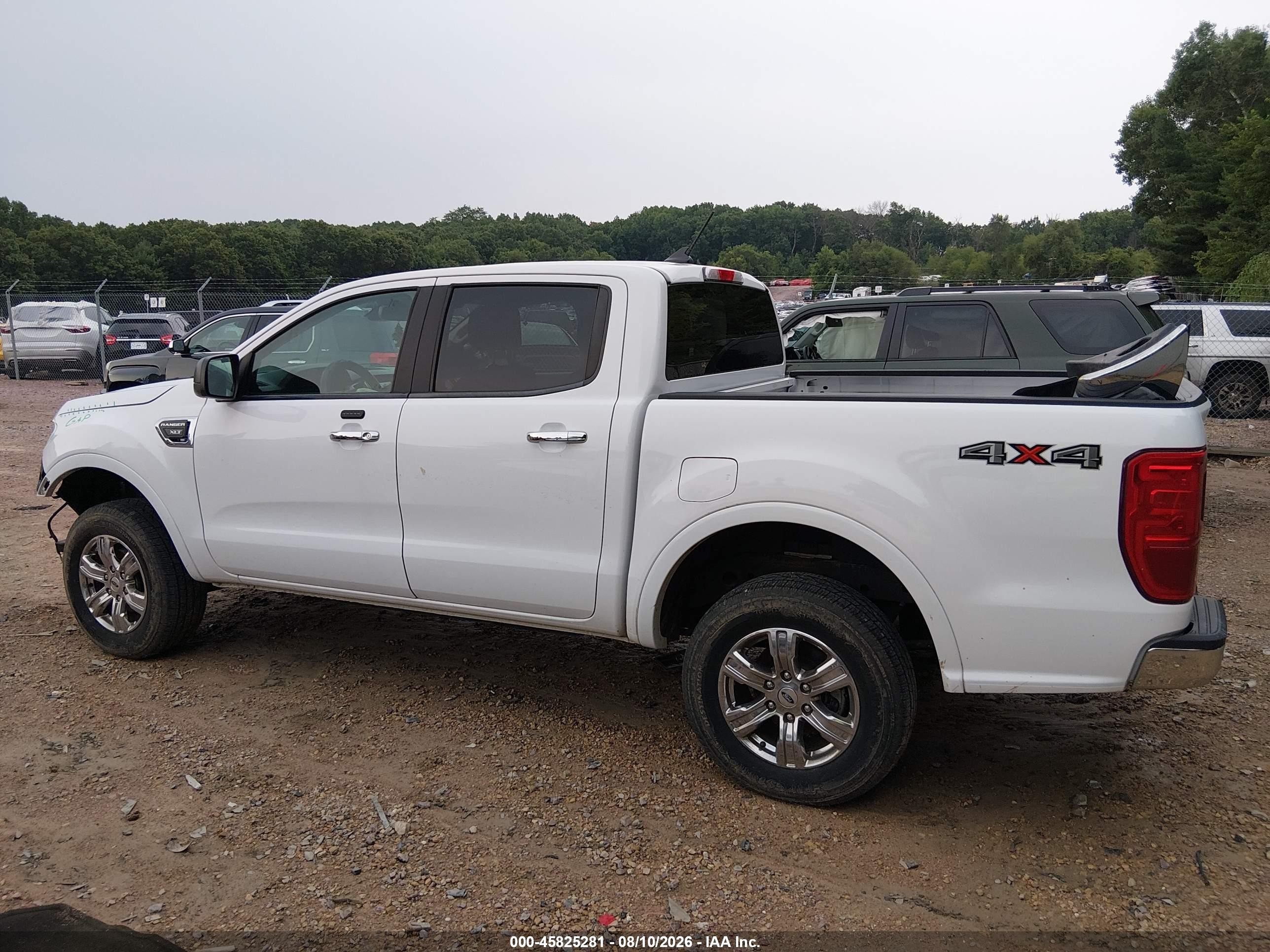 2021 Ford Ranger Xlt White vin: 1FTER4FH5MLD03134