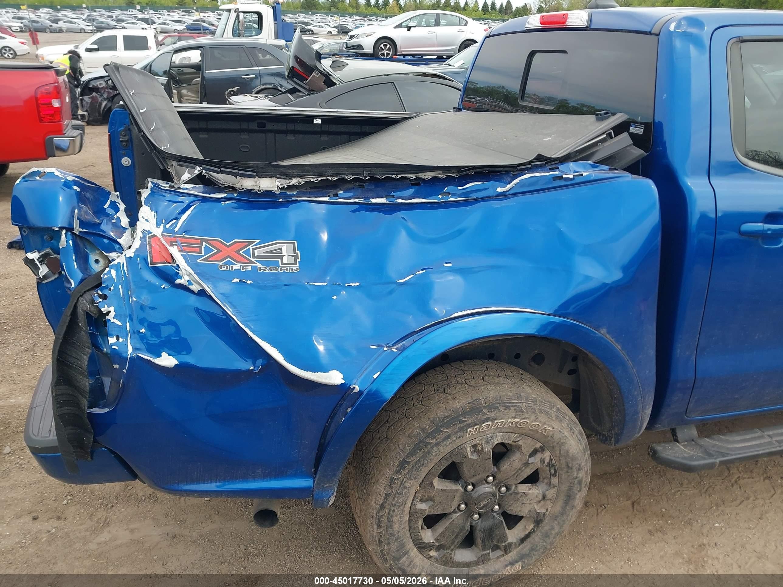 2019 Ford Ranger Lariat Синий vin: 1FTER4FH6KLA66408