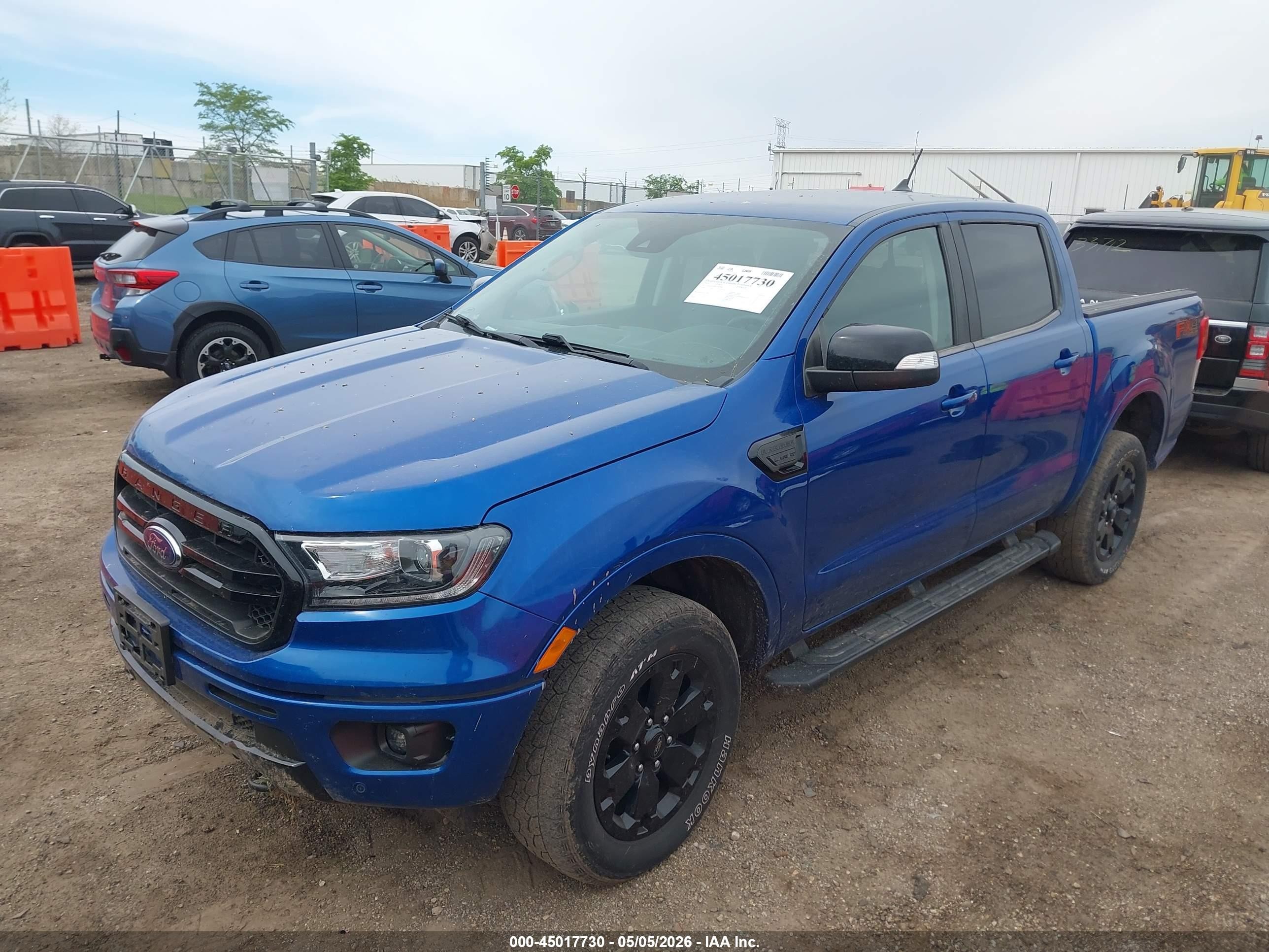 2019 Ford Ranger Lariat Синий vin: 1FTER4FH6KLA66408