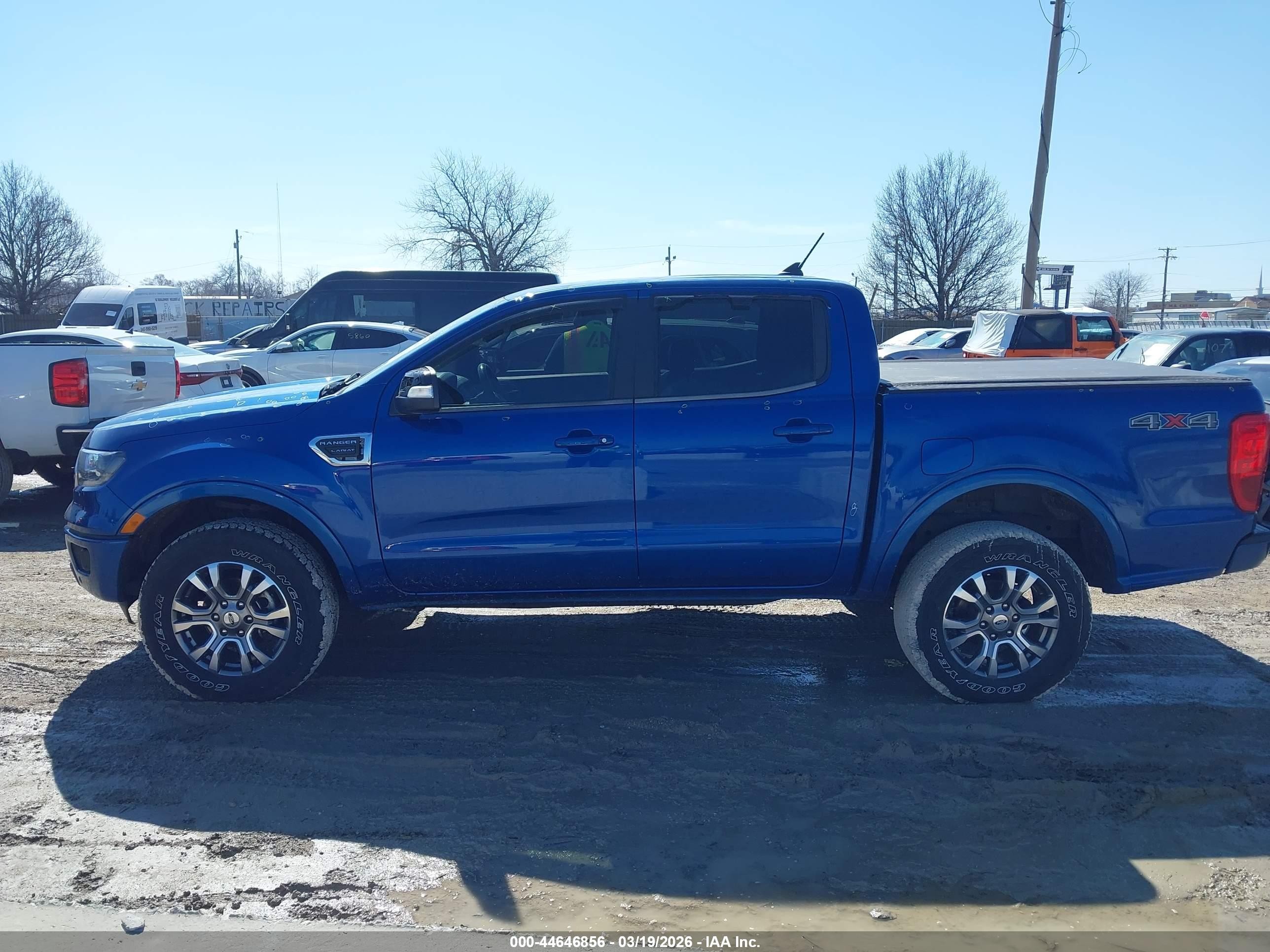 2020 Ford Ranger Lariat Blue vin: 1FTER4FH6LLA10020