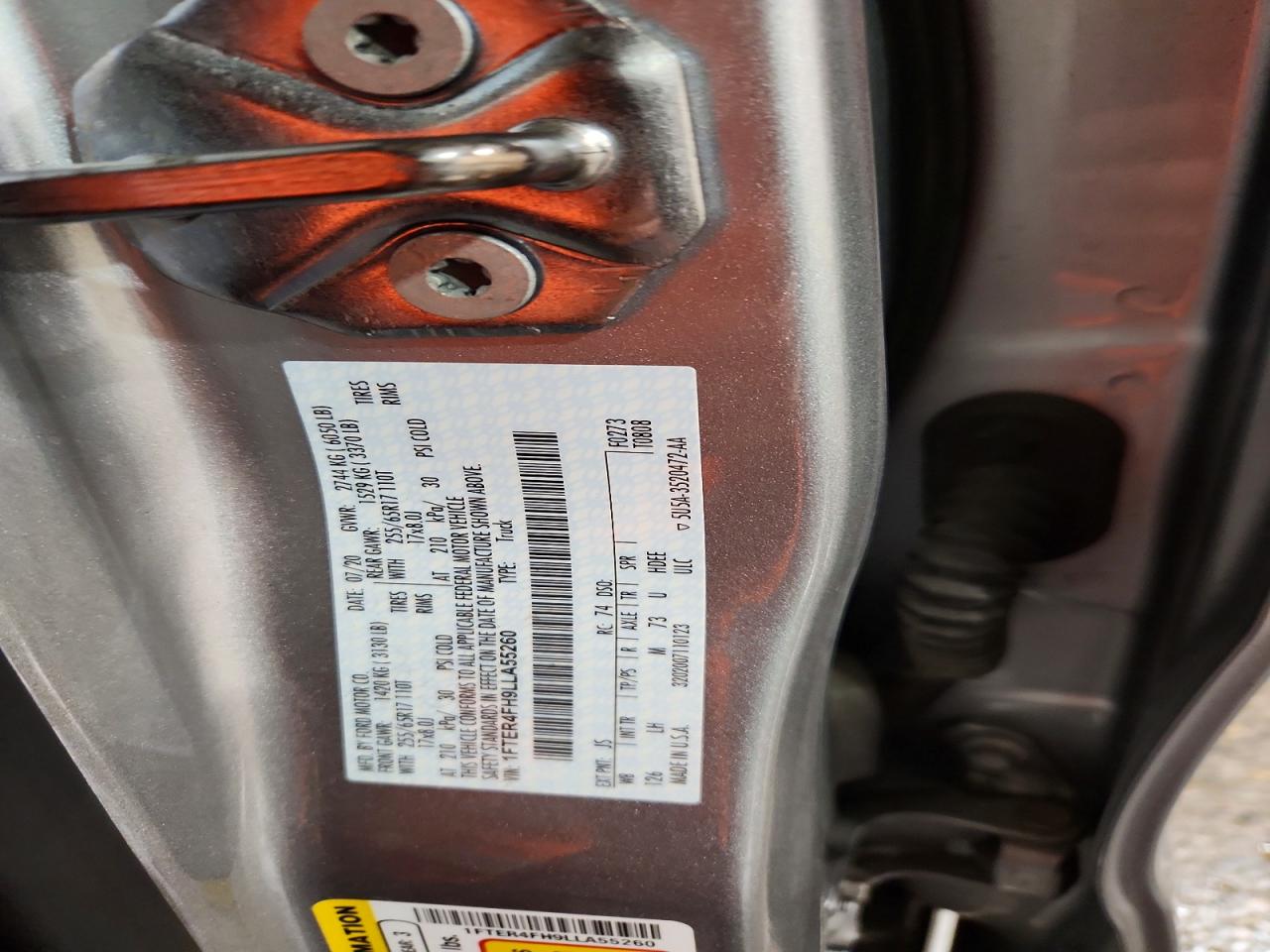 2020 Ford Ranger Xl Silver vin: 1FTER4FH9LLA55260