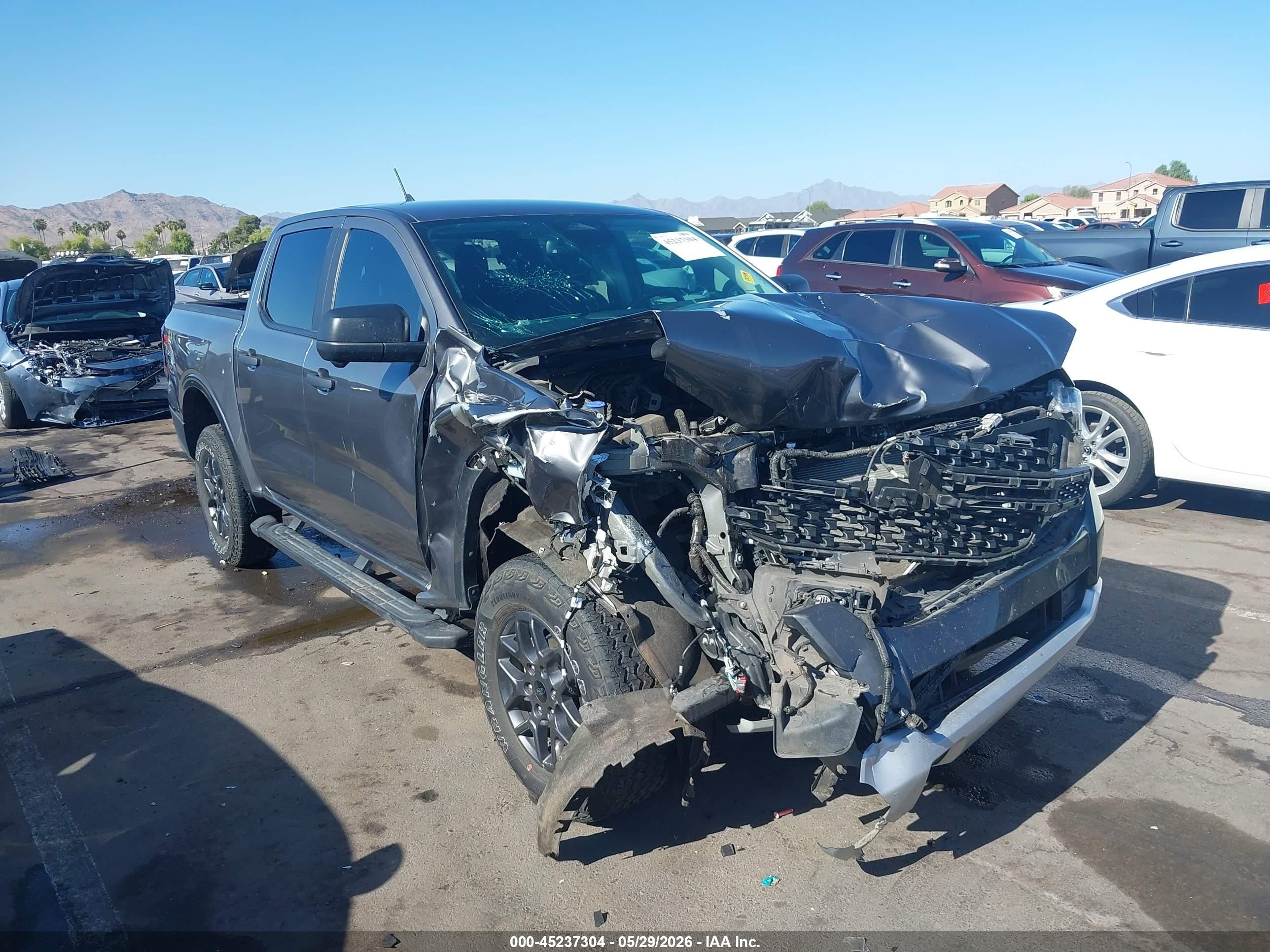 2024 Ford Ranger Xlt Gray vin: 1FTER4HH7RLE34506