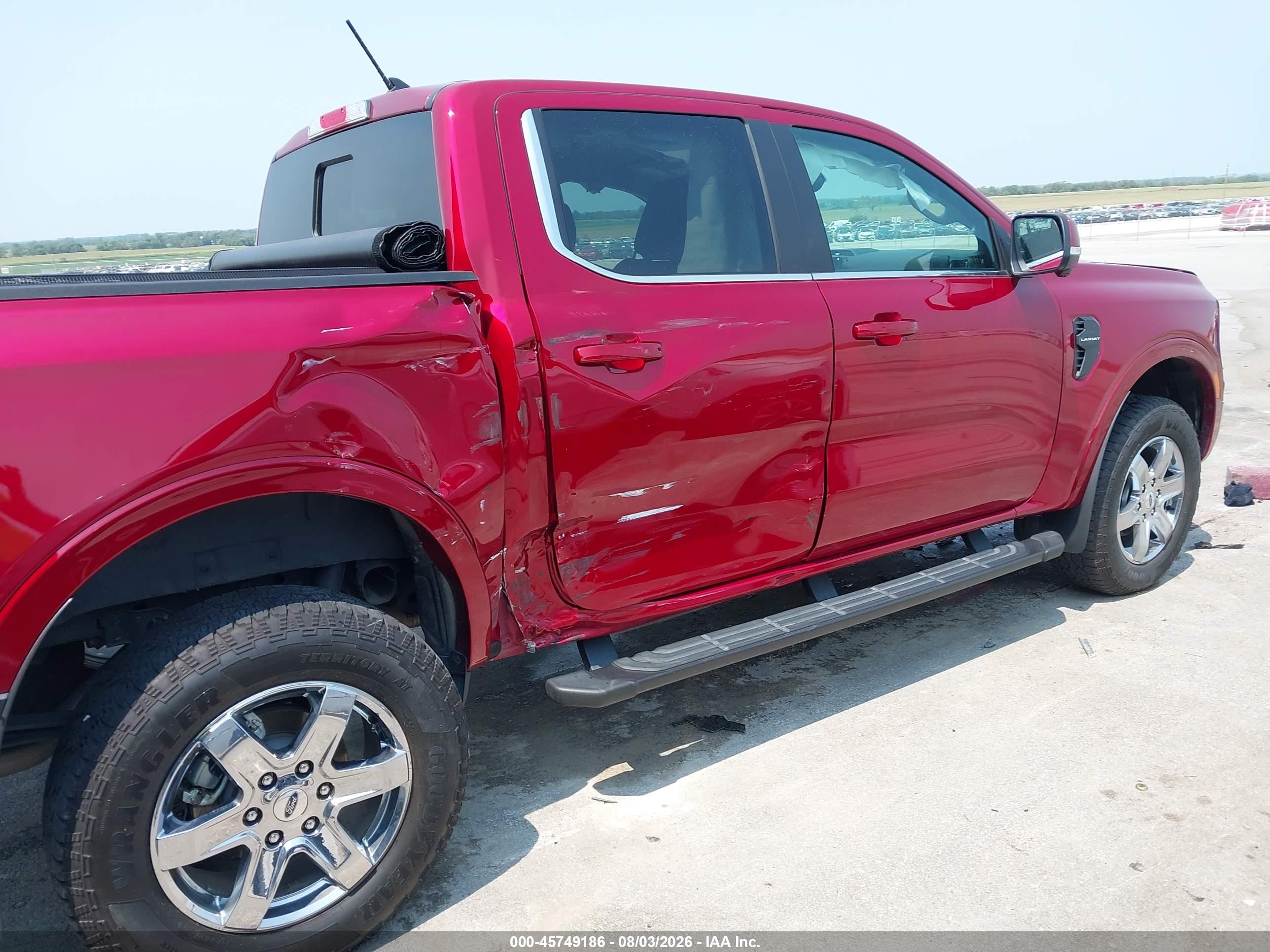 2025 Ford Ranger Lariat Red vin: 1FTER4KH1SLE40946